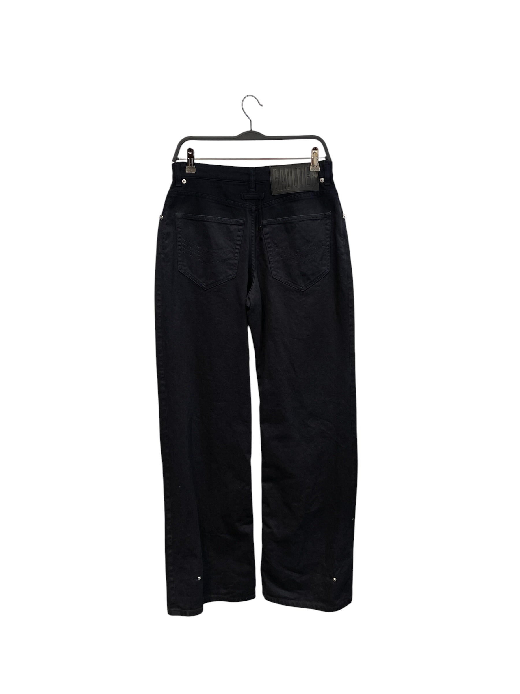 Jean Paul Gaultier/Wide Leg Pants/Denim/NVY/ view 2