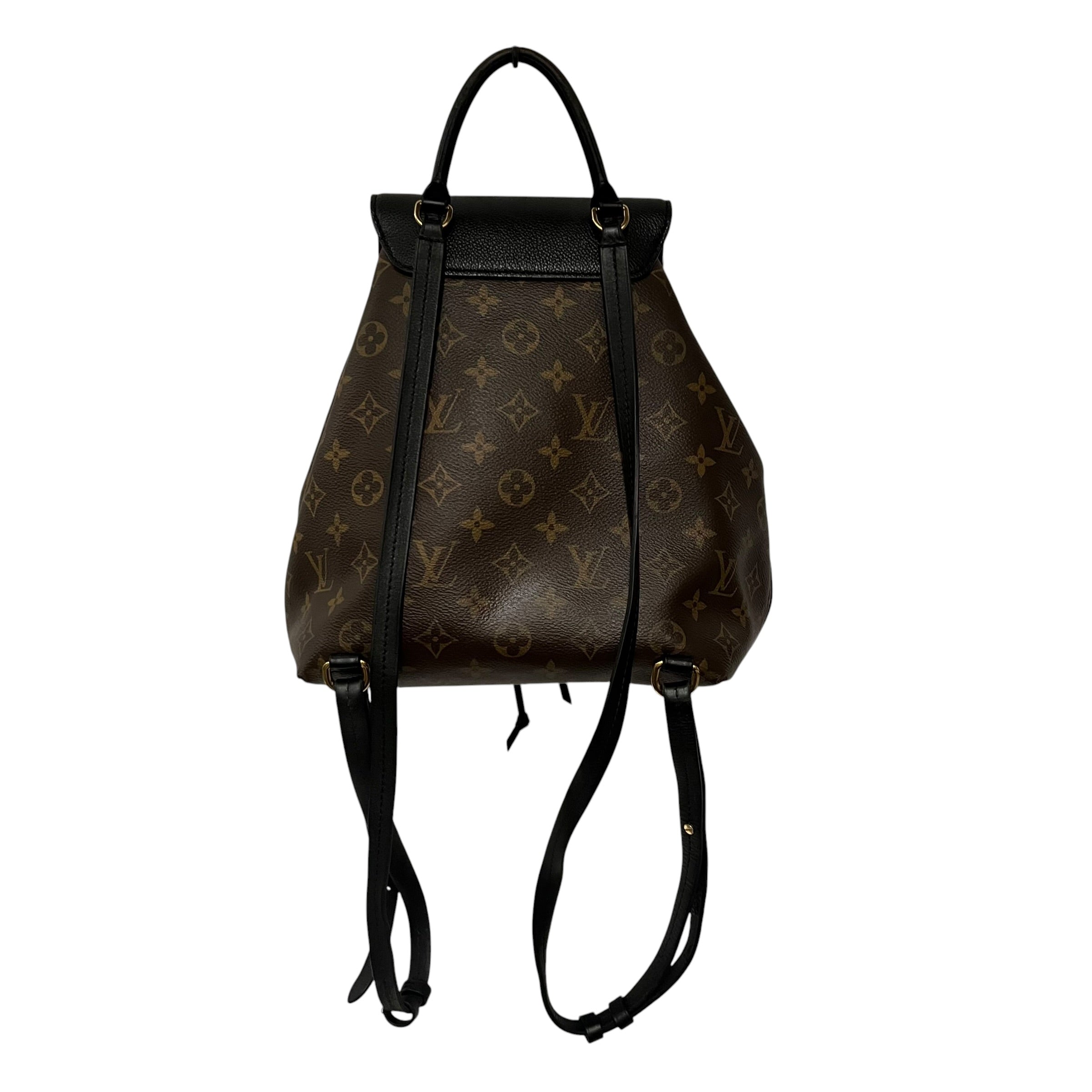 LOUIS VUITTON/Bag/Monogram/Leather/BRW/montsouris backpack view 2