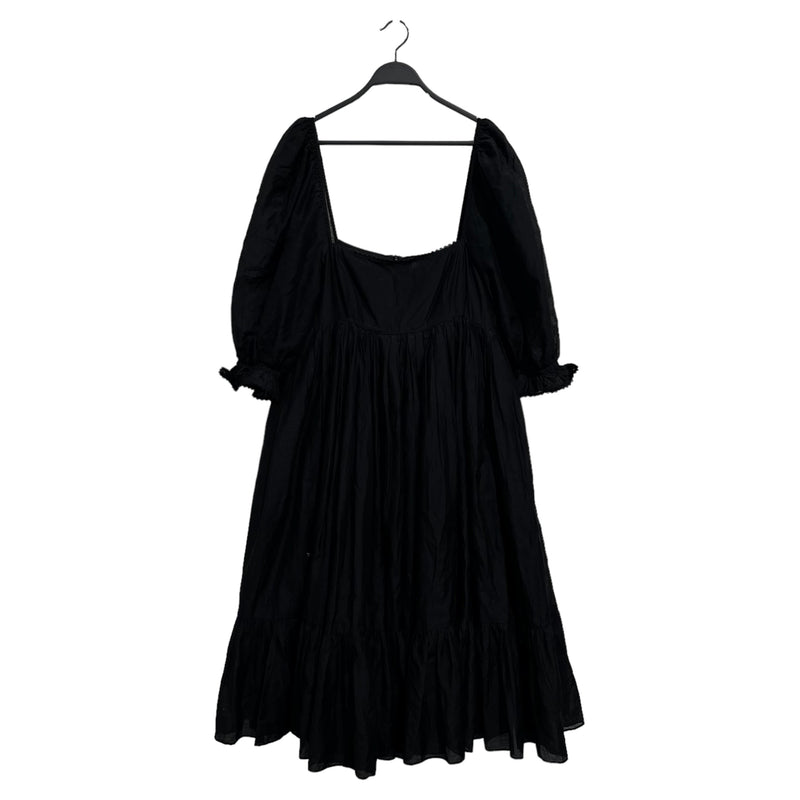 SELKIE/SS Dress/L/Cotton/BLK/THE FRENCH PUFF DRESS