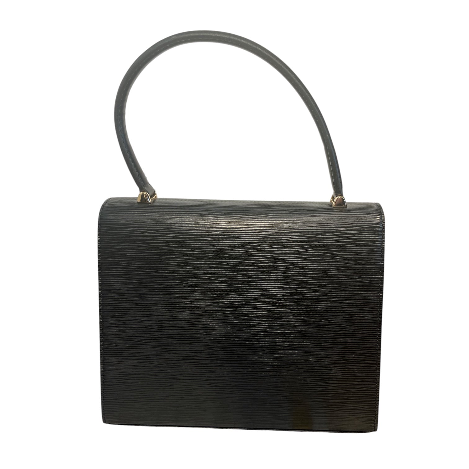LOUIS VUITTON/Hand Bag/Leather/BLK/Malesherbes top handle bag view 2