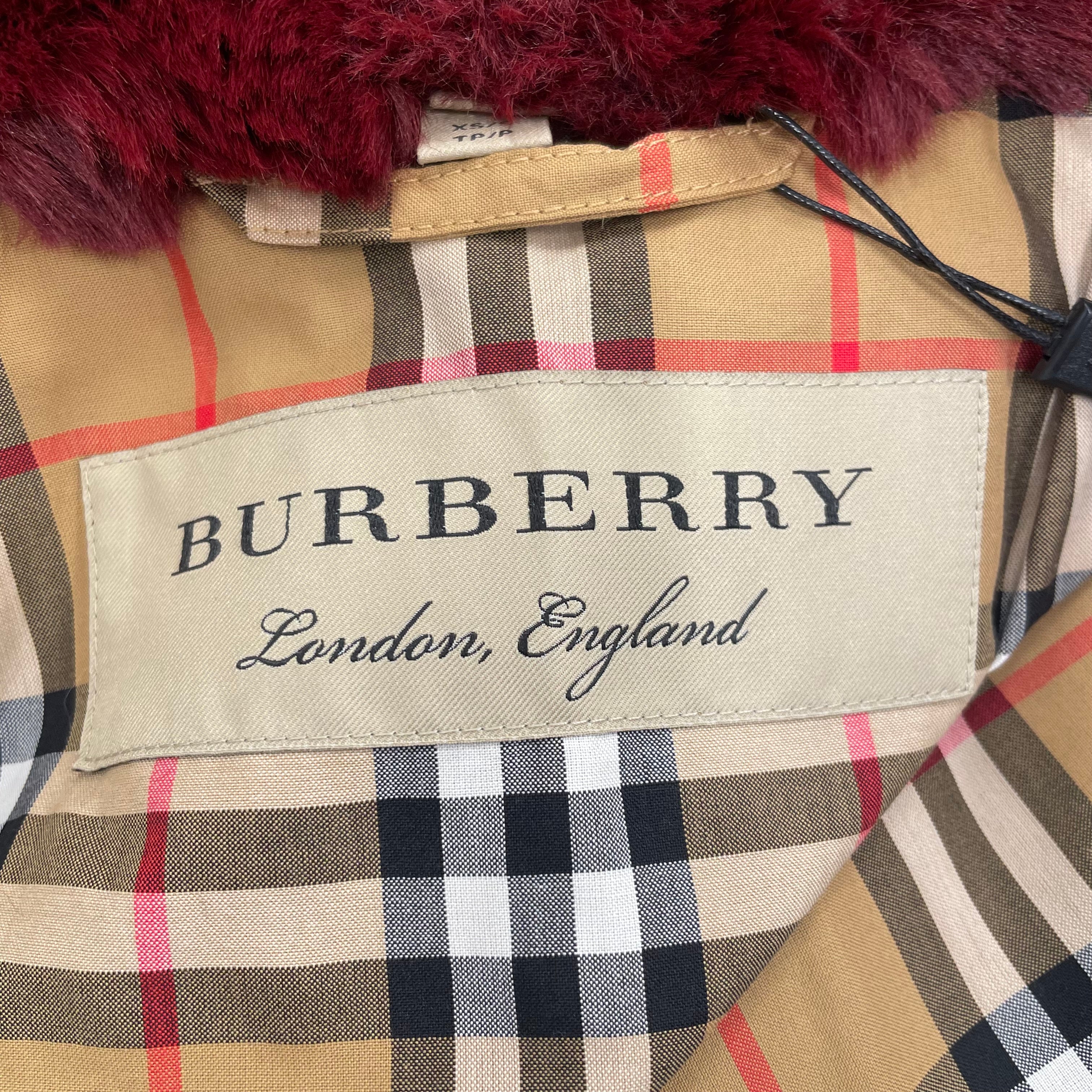 BURBERRY LONDON/Coat/S/Fake Fur/BRD/ view 3