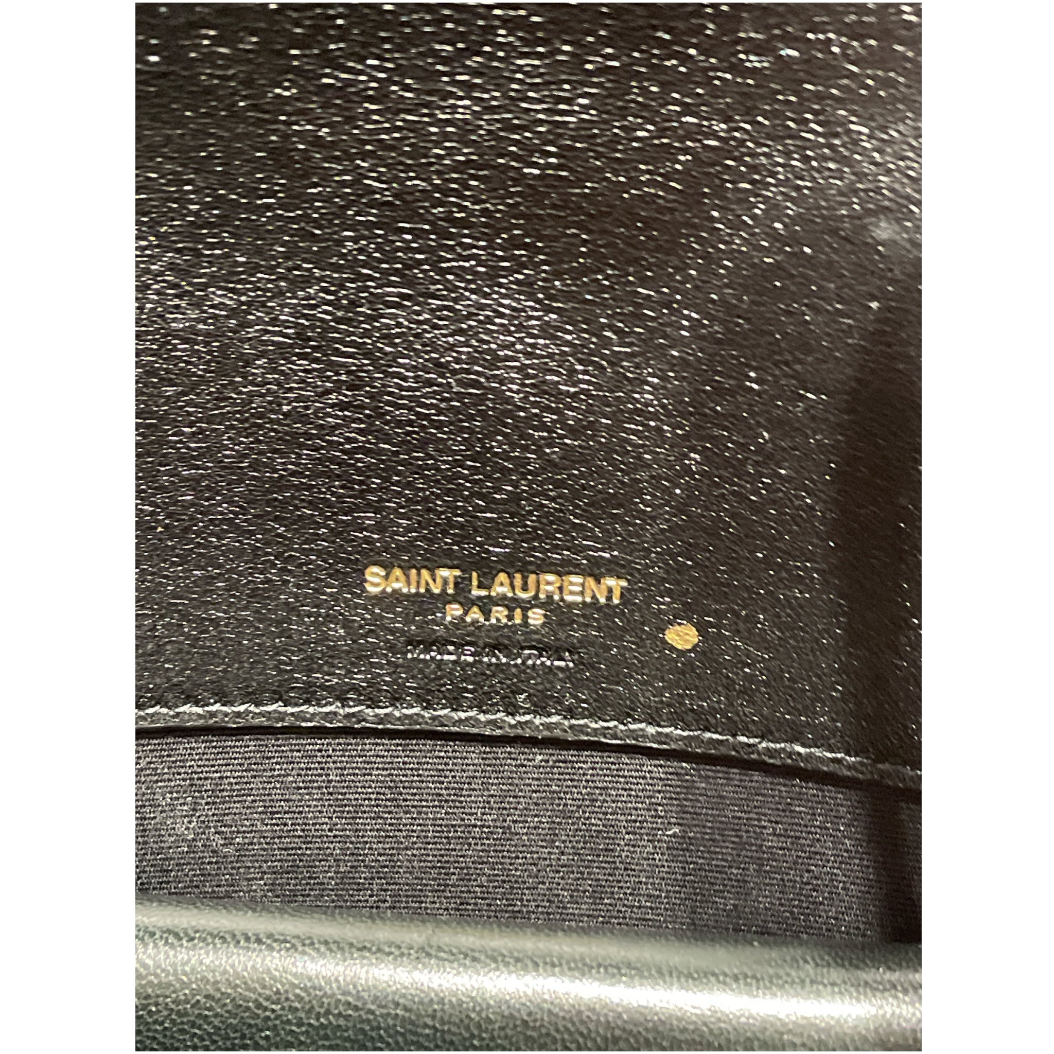 SAINT LAURENT/Cross Body Bag/Leather/BLK/Signatue Lou Lou Matelasse view 4