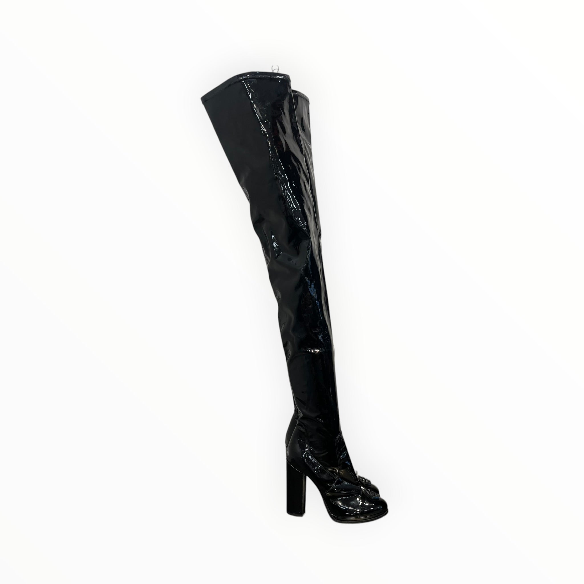 PHILIPP PLEIN/Boots/EU 40/Faux Leather/BLK/Thigh High view 2