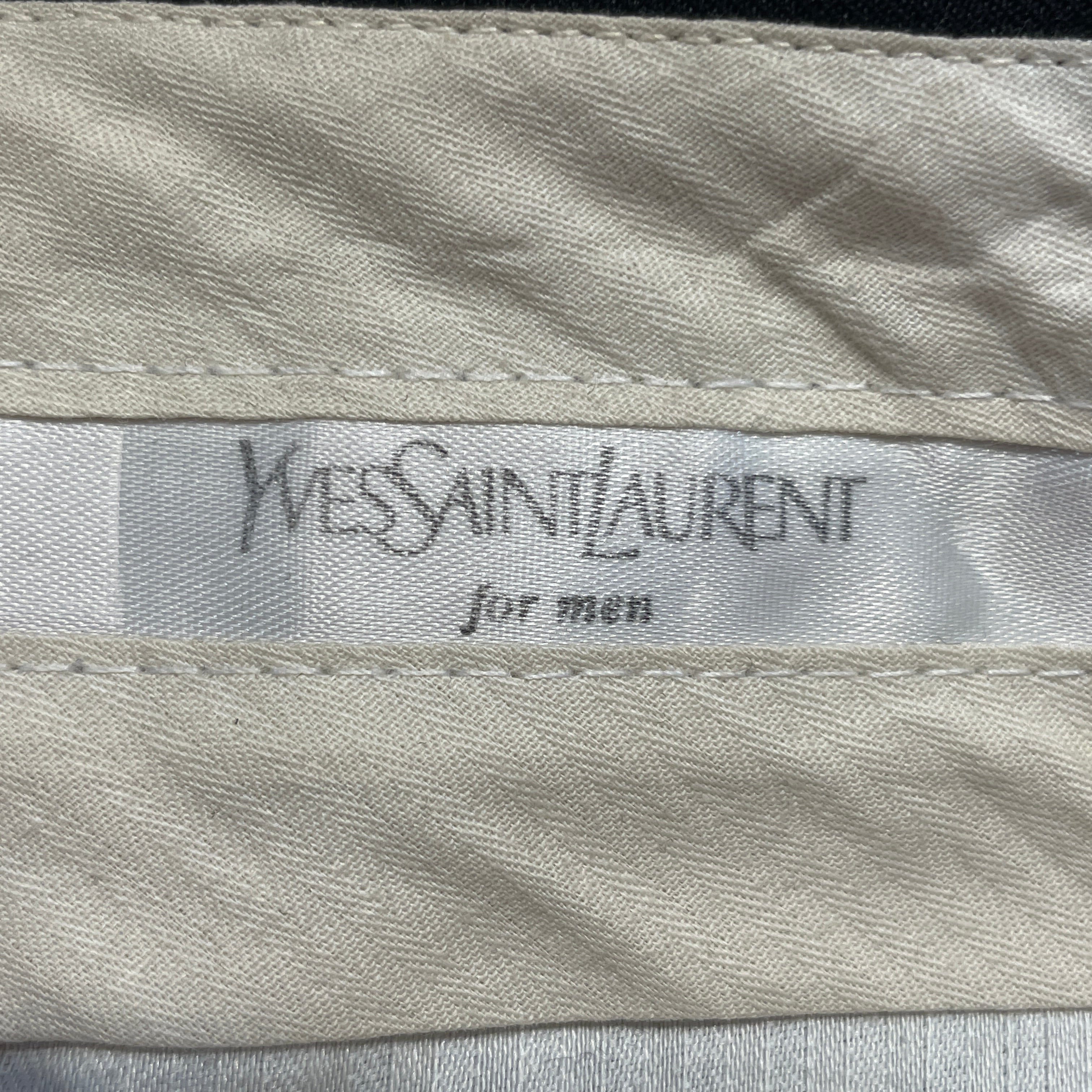 YVES SAINT LAURENT/Pants/Cotton/BLK/Stripe/Pinstripe Slacks view 3