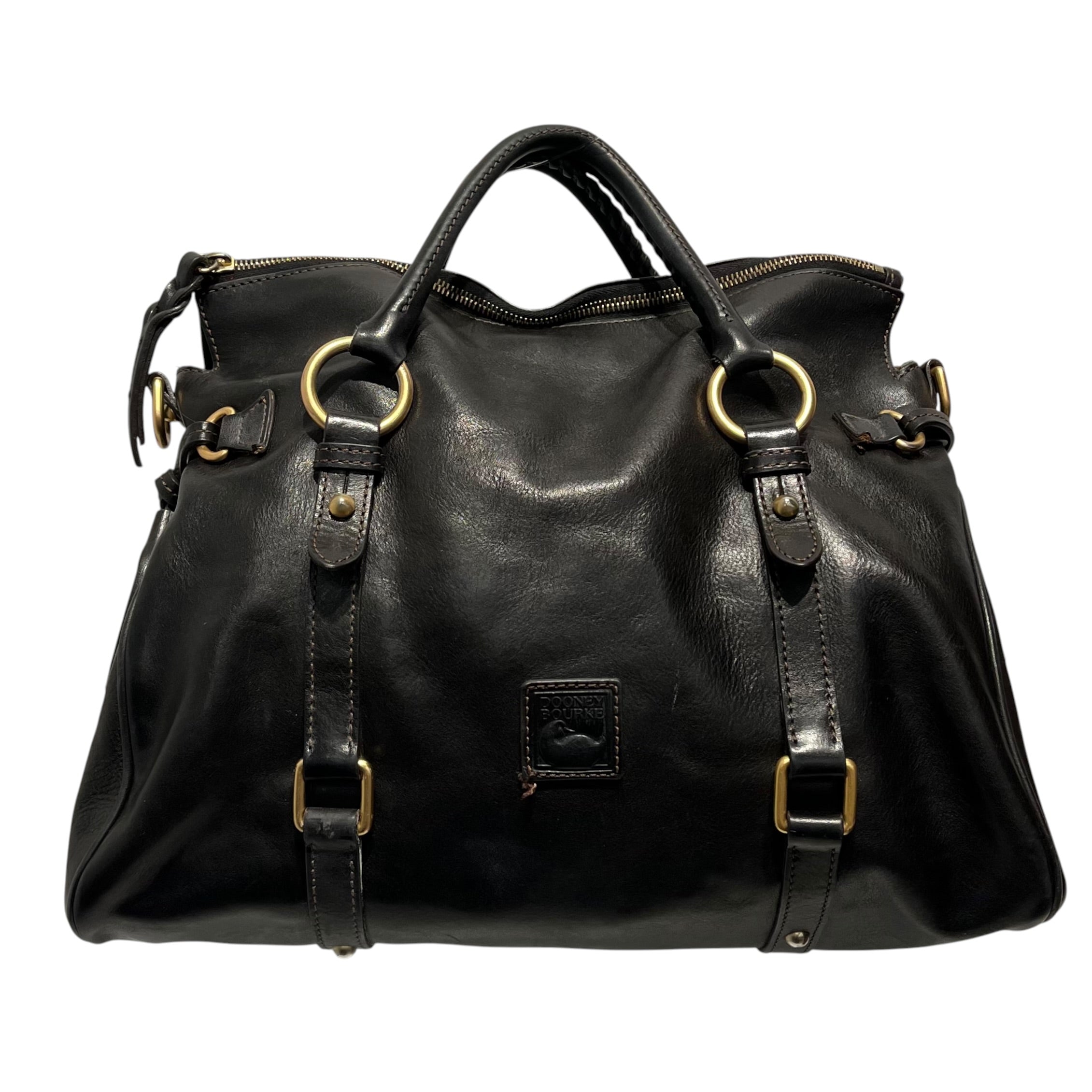 Dooney & Bourke/Cross Body Bag/Leather/BLK/Florentine Satchel view 1
