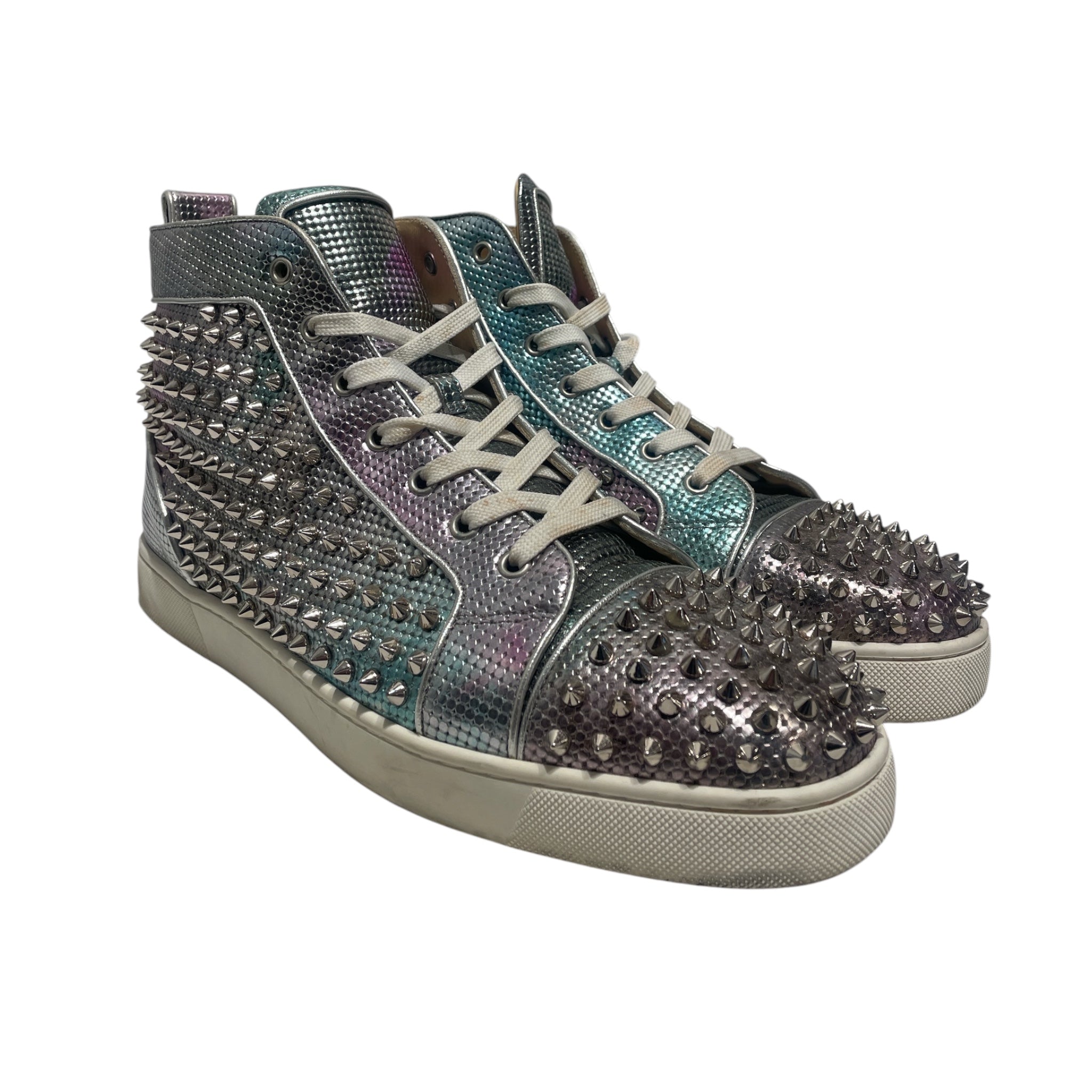 Christian Louboutin/Hi-Sneakers/EU 46/All Over Print/Leather/MLT/Louis Oralto Spike High Sneake view 1