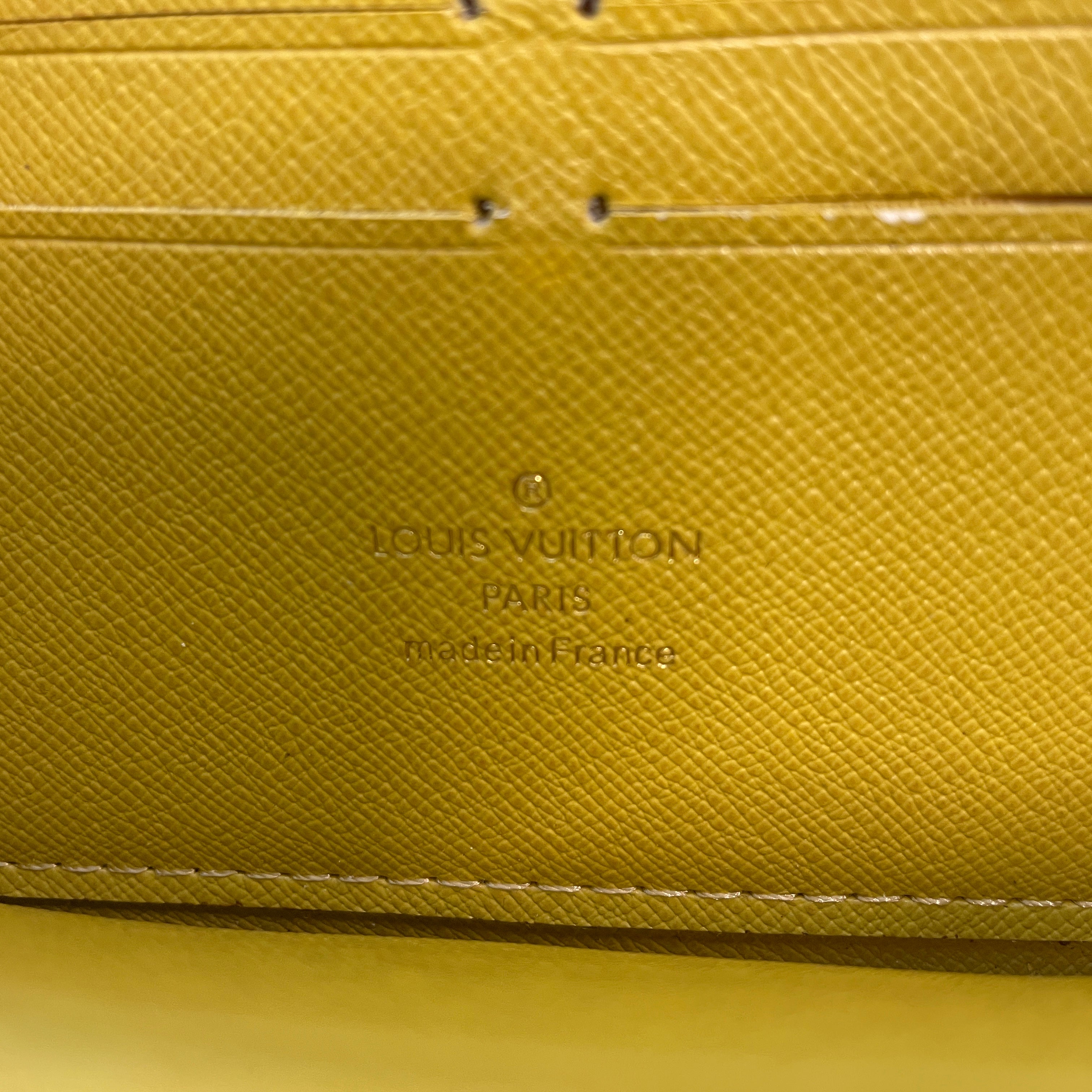 LOUIS VUITTON/Long Wallet/Leather/YEL/ZIP AROUND MAISON FONDEE view 4
