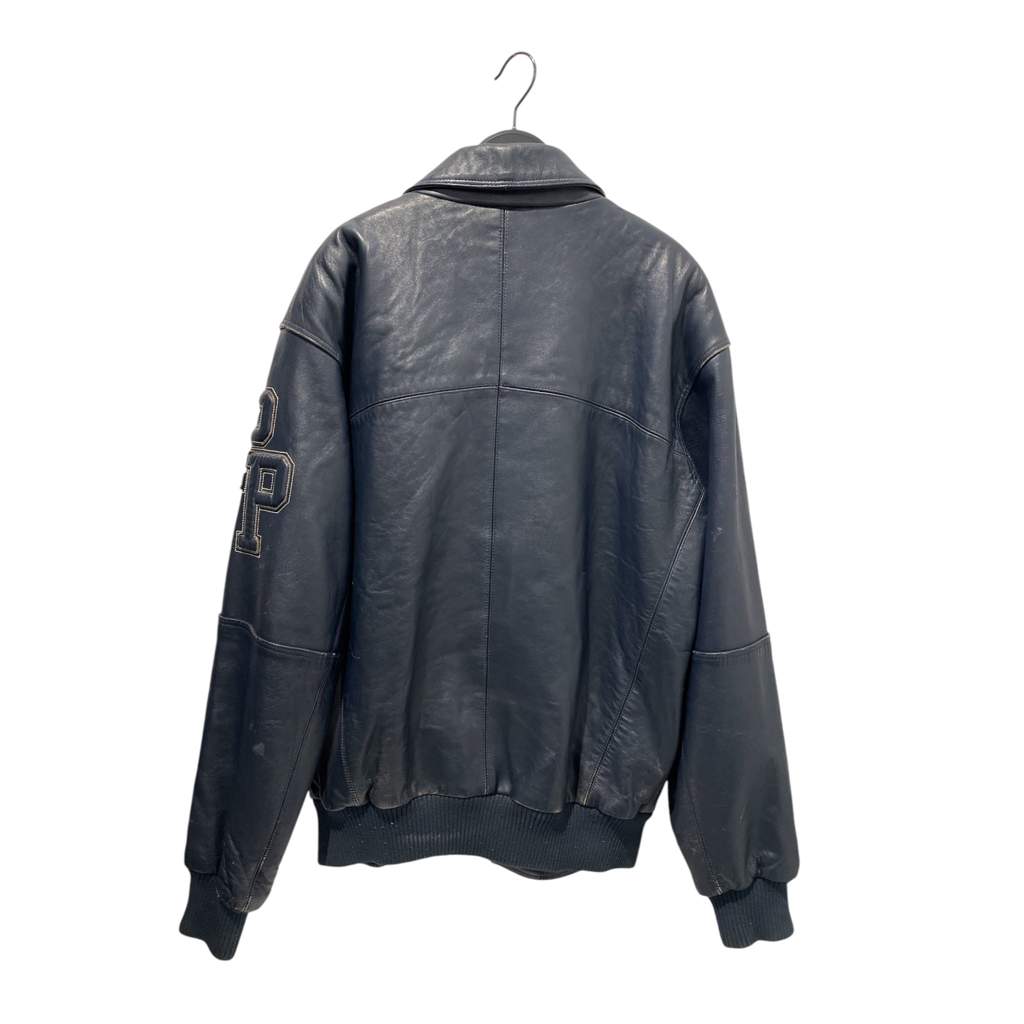 Pelle Pelle/Leather Jkt/46/Leather/NVY/PERFORATED DOUBLE P view 2