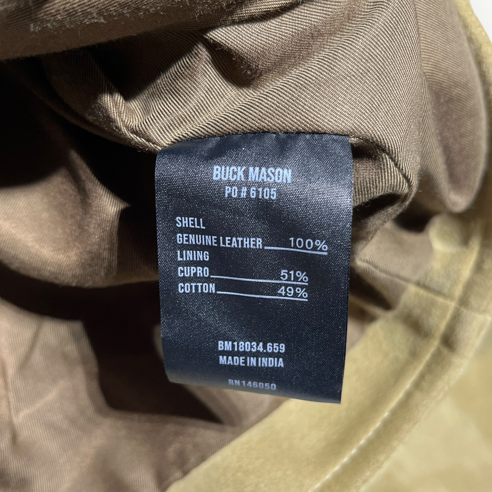 BUCK MASON/Jacket/L/Suede/KHK/ view 4