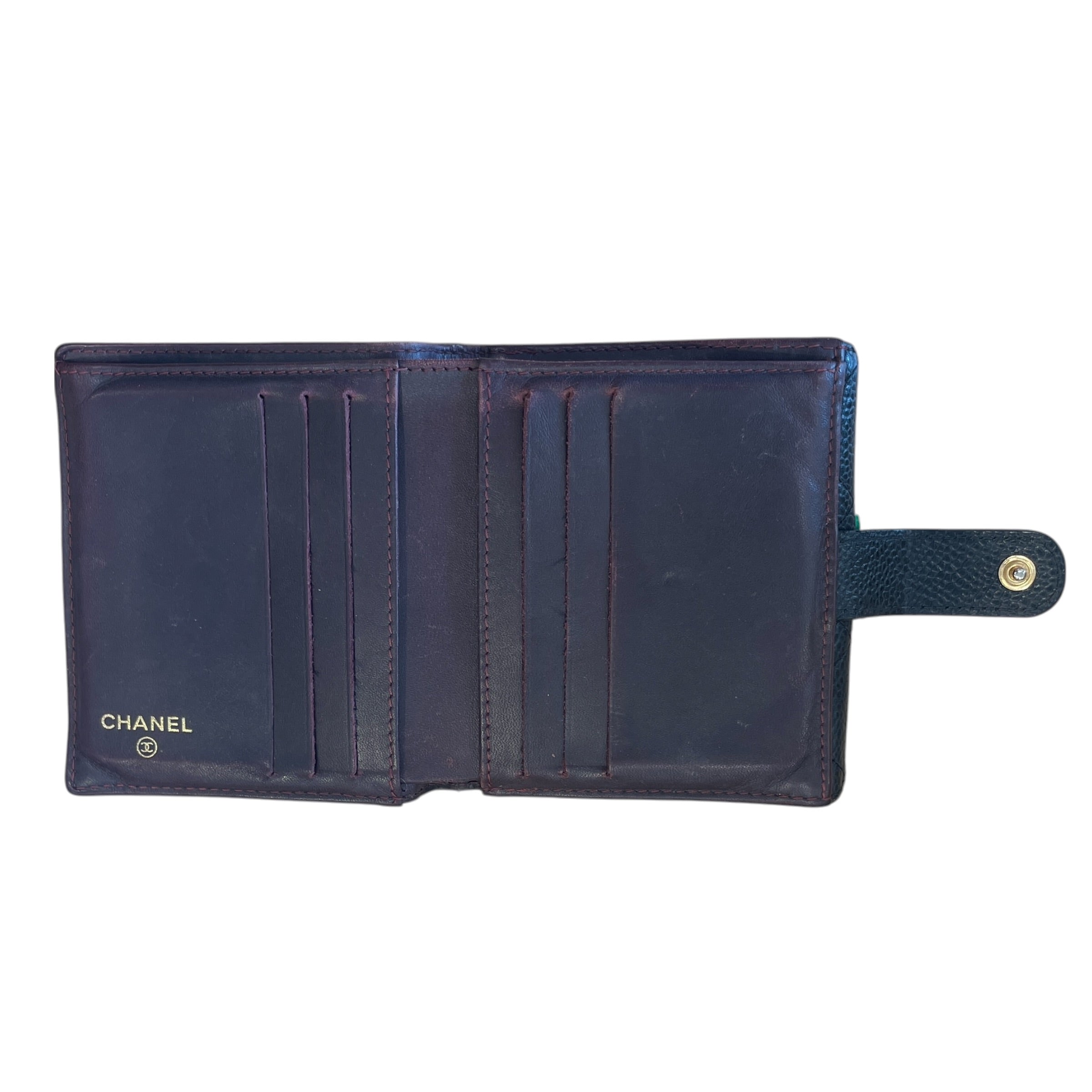 CHANEL/Bifold Wallet/Lambskin/BLK/CC LAMBSKIN QUILTED WALLET view 4