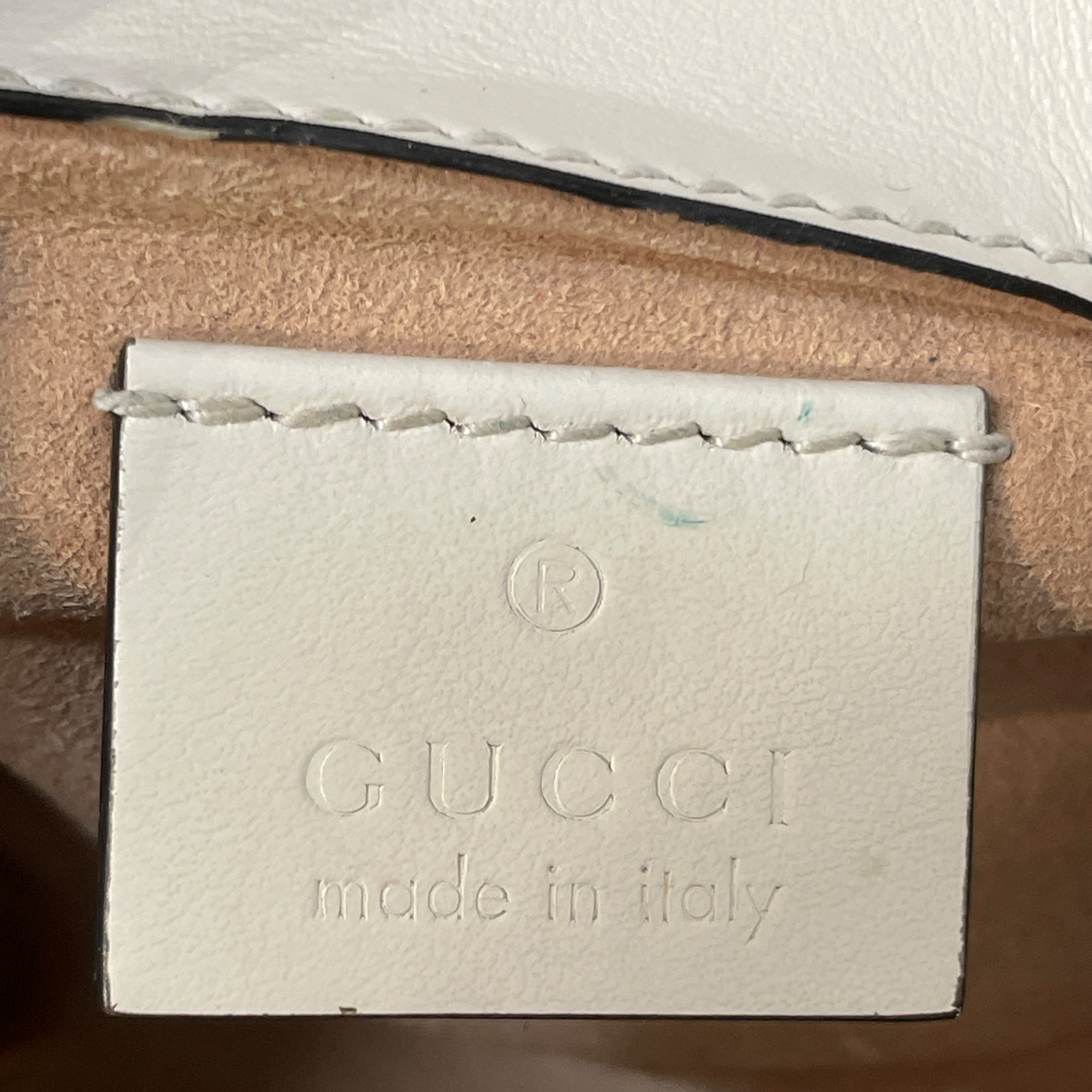 GUCCI/Cross Body Bag/Leather/CRM/marmont mini view 5