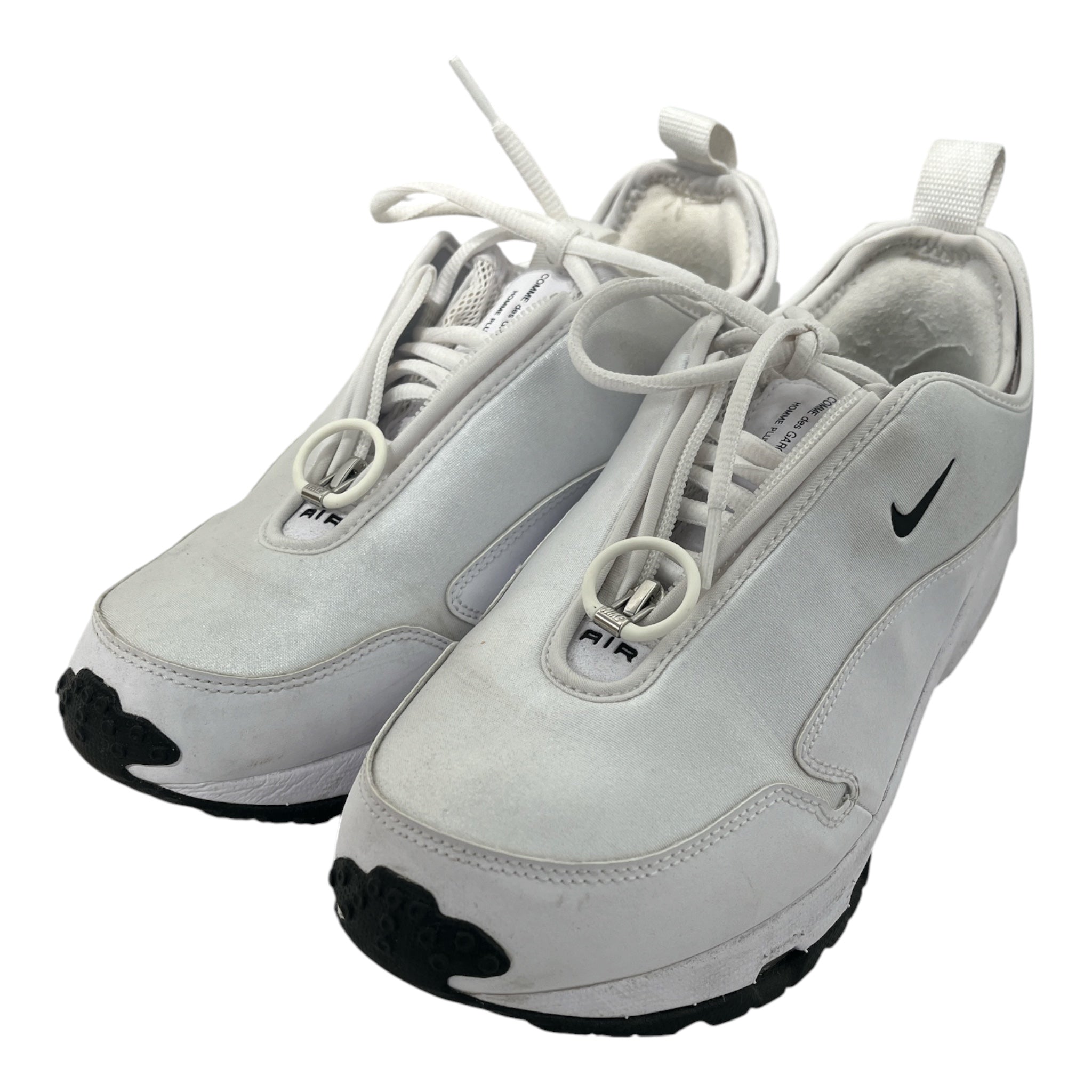 COMME des GARCONS HOMME PLUS/NIKE/Low-Sneakers/US 9/WHT/air zipper closure do8095-102 view 3