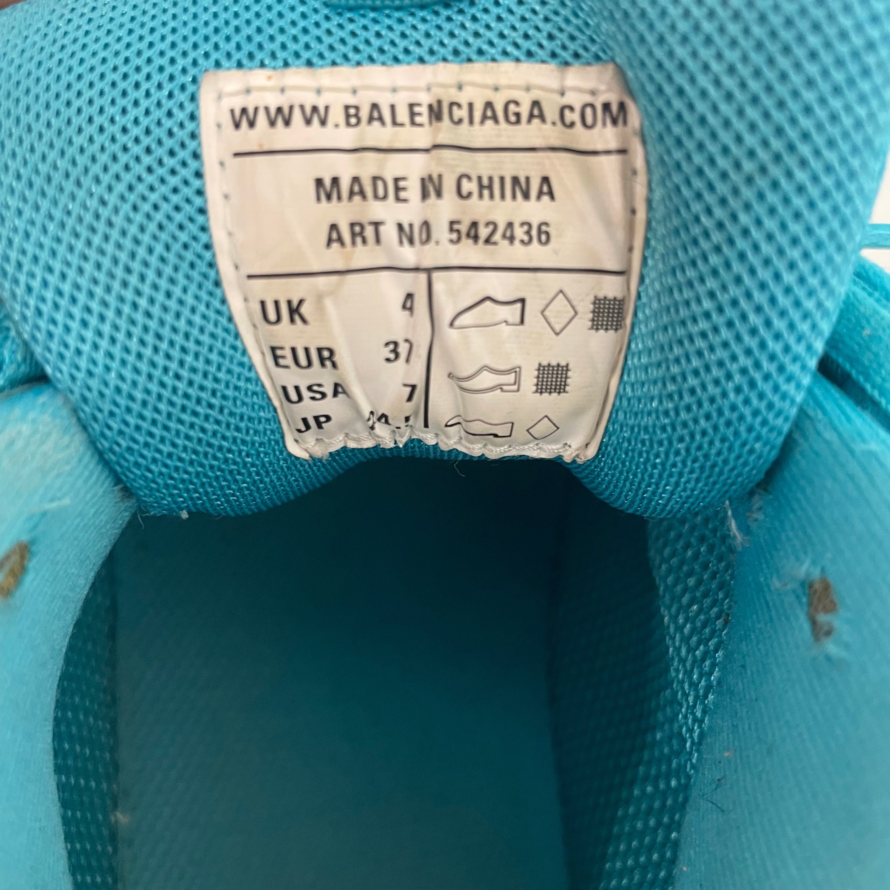 BALENCIAGA/Hi-Sneakers/UK 4/Nylon/BLU/ view 6