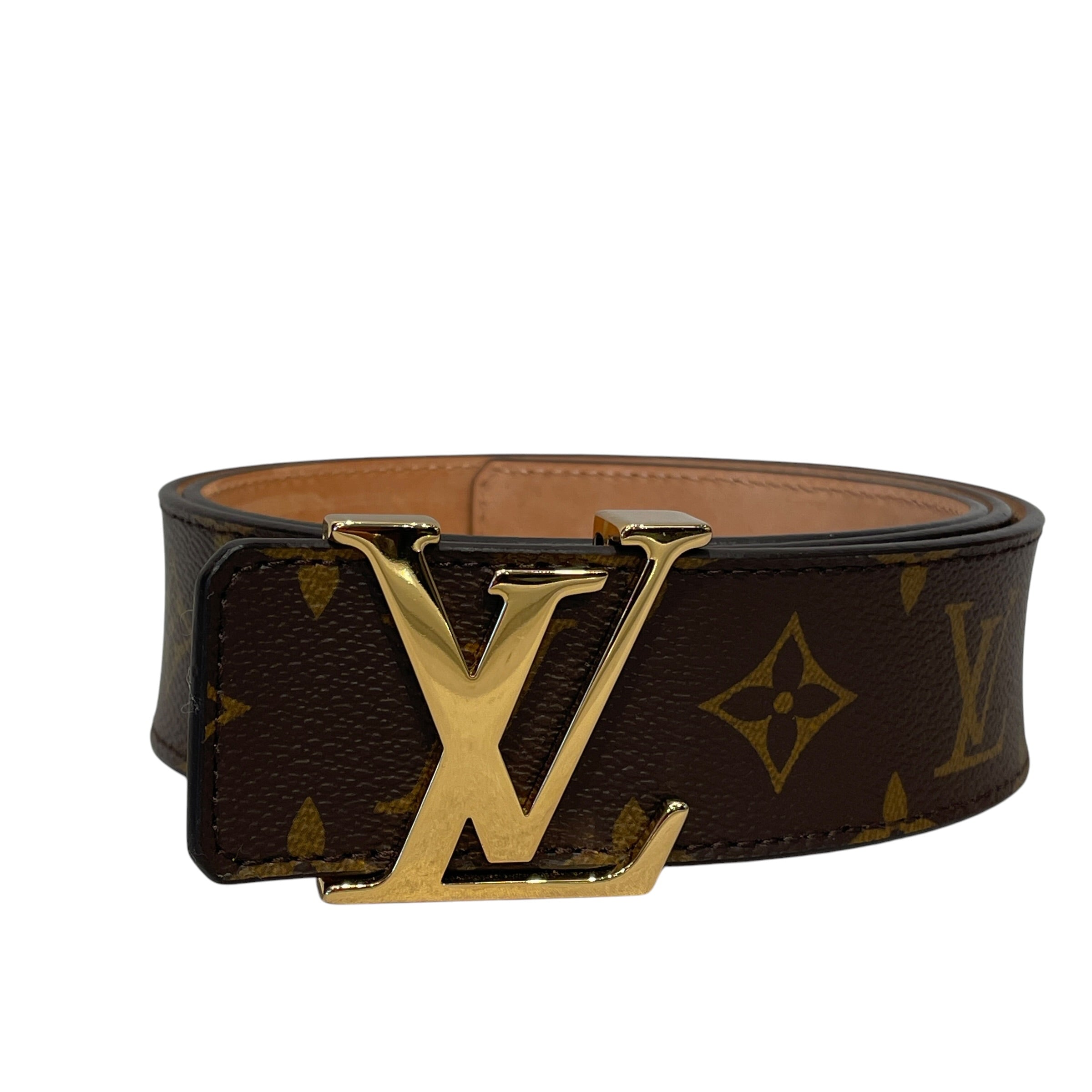 LOUIS VUITTON/Belt/Monogram/Leather/BRW/M's/AC4189 view 2