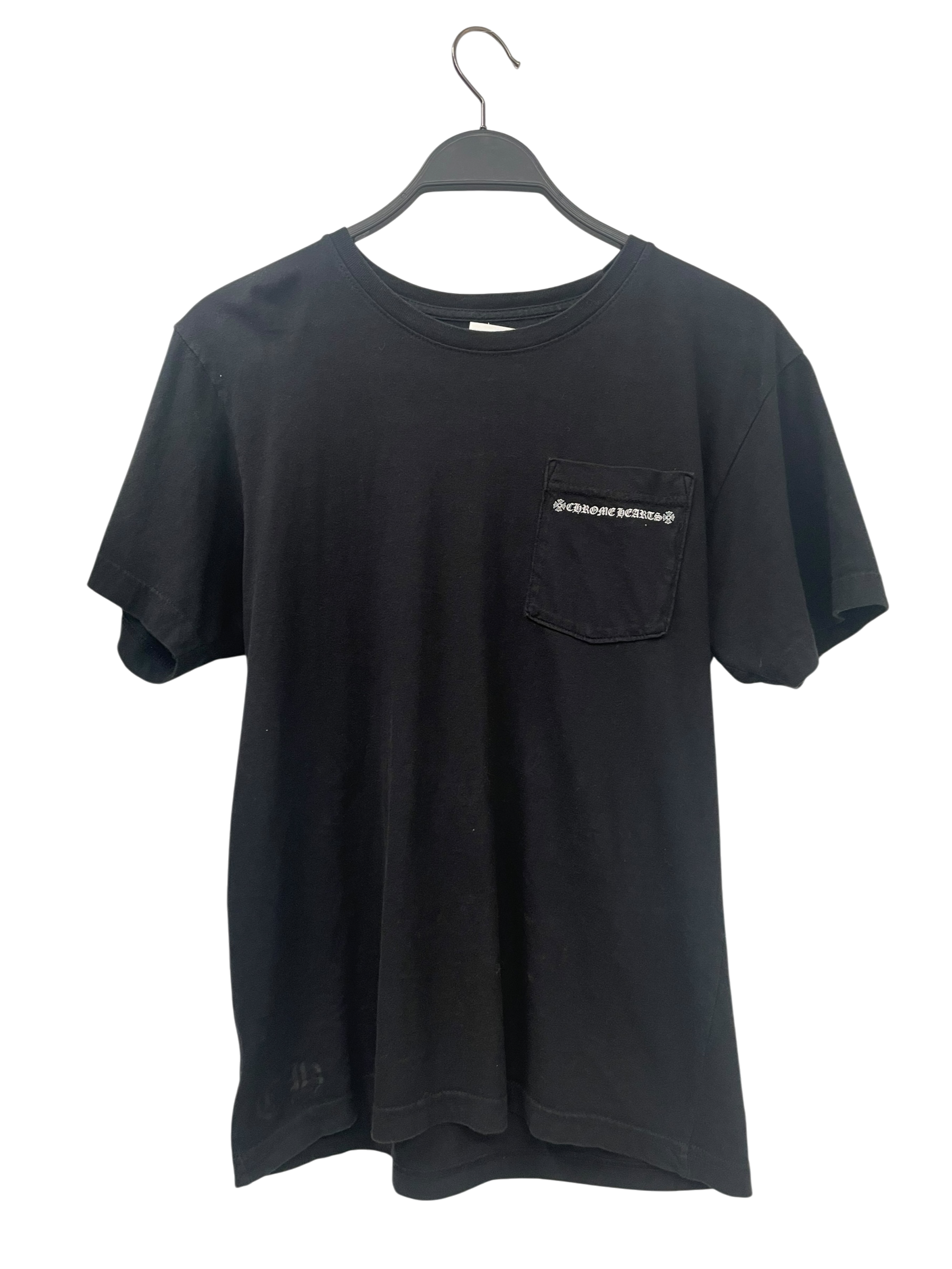 CHROME HEARTS/T-Shirt/M/Cotton/BLK/Graphic/Cemetery Crosses Down The back view 1