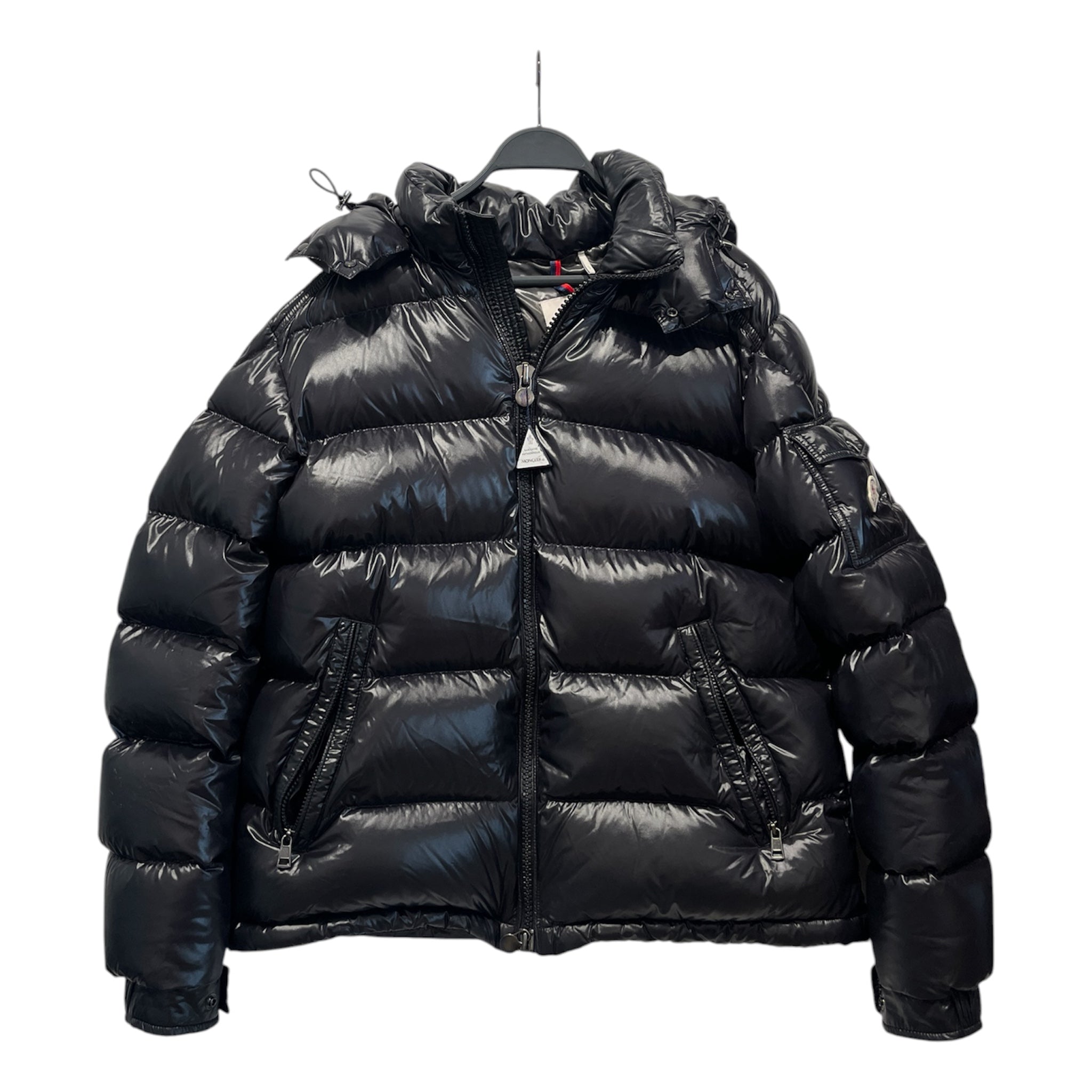 MONCLER/Puffer Jkt/S/BLK/MONCLER/ZIP PUFFER/HOOD view 1