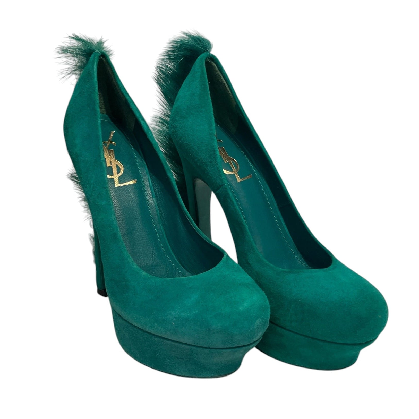 YVES SAINT LAURENT/Heels/EU 37.5/GRN/ view 1