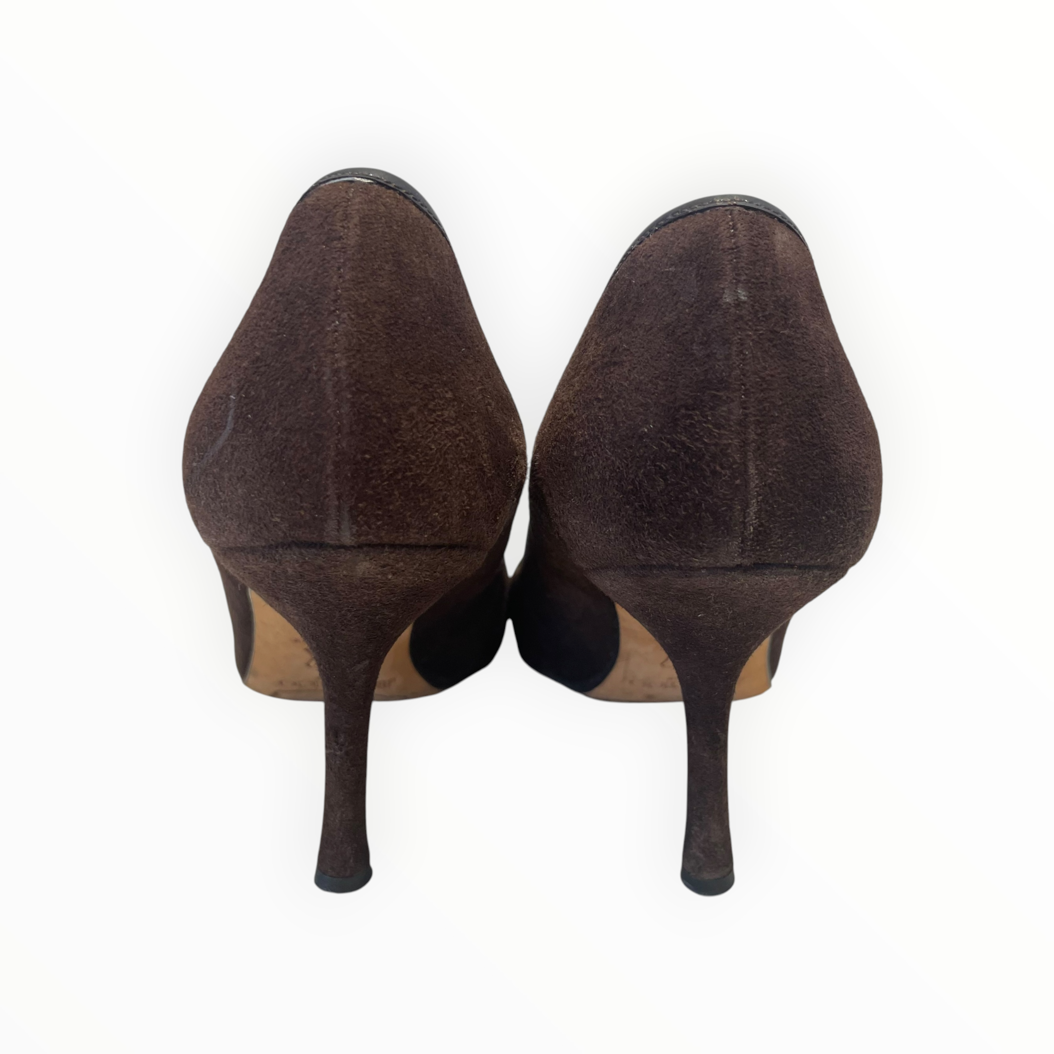 JIMMY CHOO/Heels/EU 36.5/Suede/BRW/POINTED TOE view 9