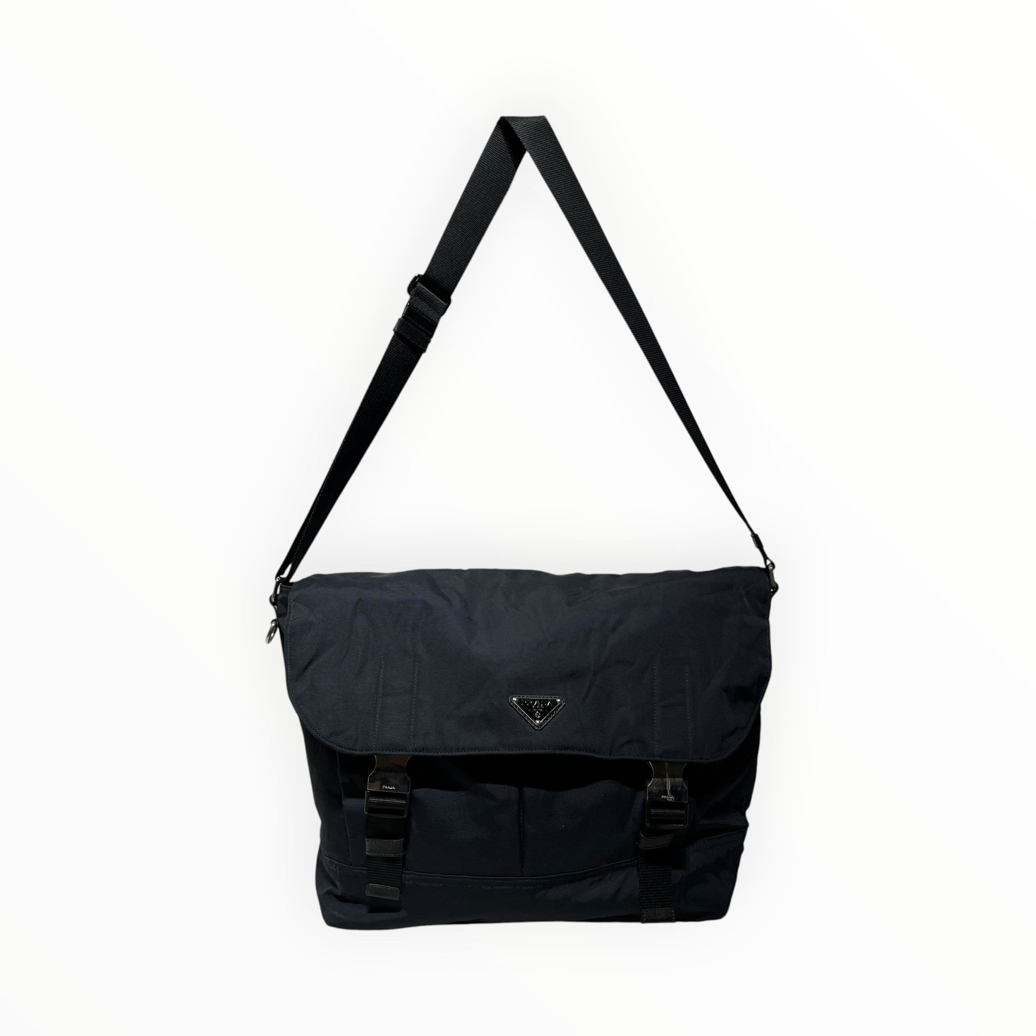 PRADA/Bag/Nylon/BLK/SLVR HARDWARE view 1