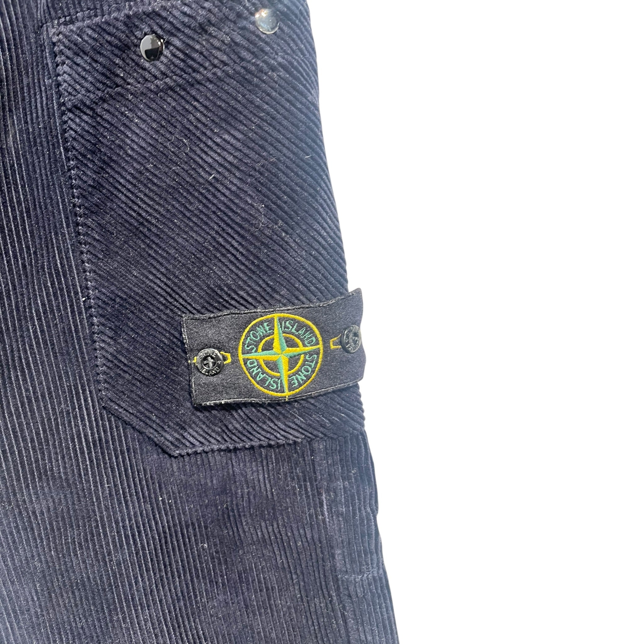 STONE ISLAND/Pants/M/Corduroy/NVY/CORDUROY PLAIN view 3