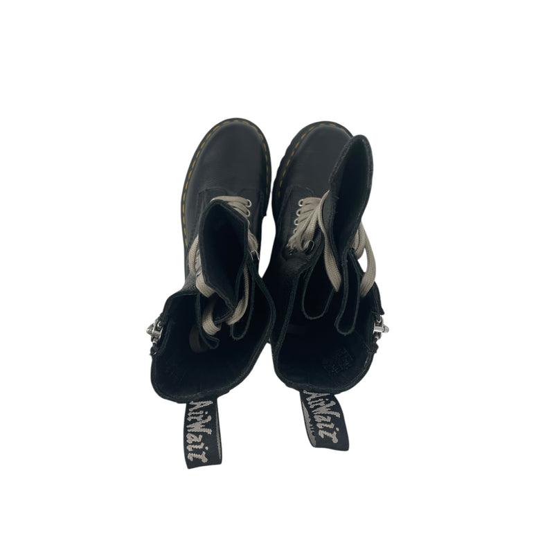Rick Owens/Dr.Martens/Boots/US 8/Leather/BLK/doc x rick high boots
