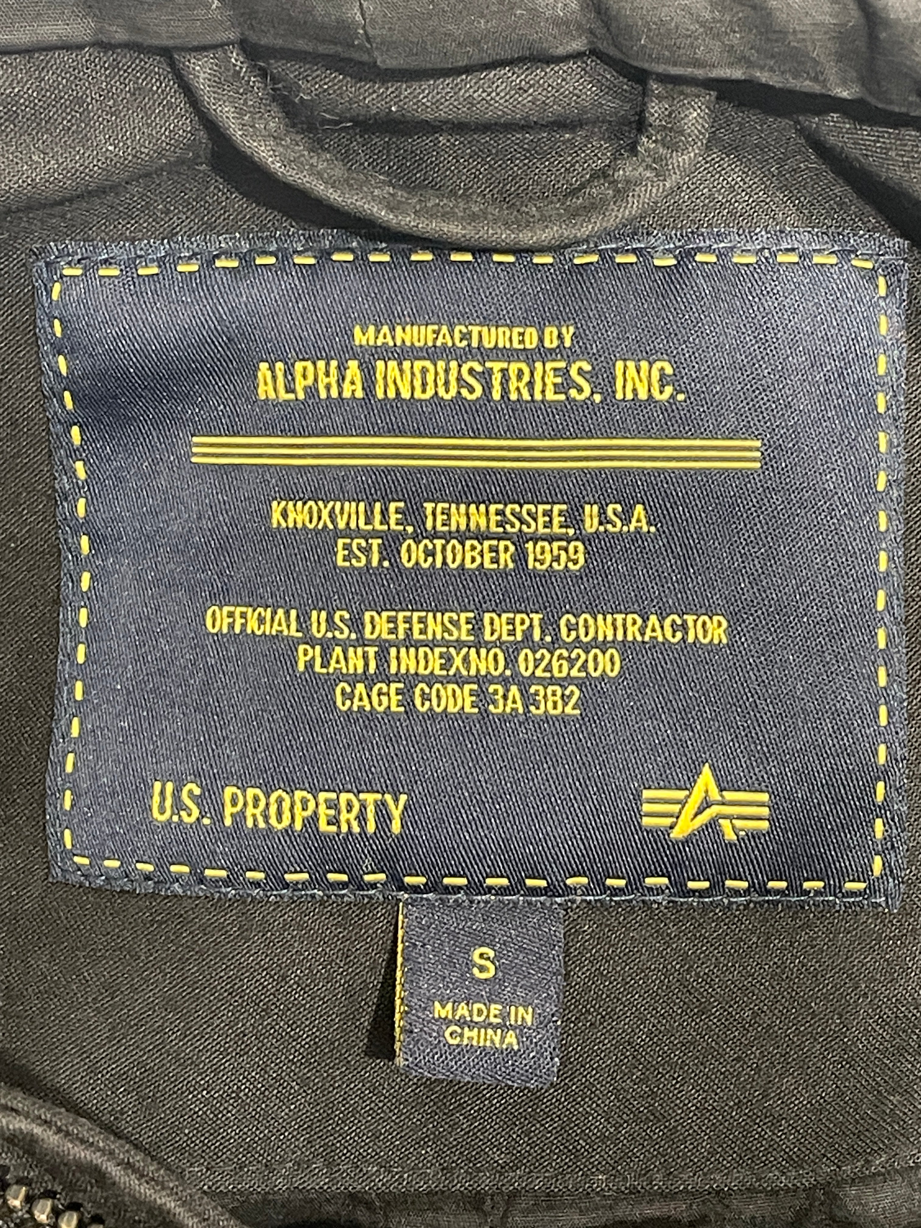 ALPHA INDUSTRIES/Mountain Parka/S/Cotton/BLK/Hooded Parka view 3