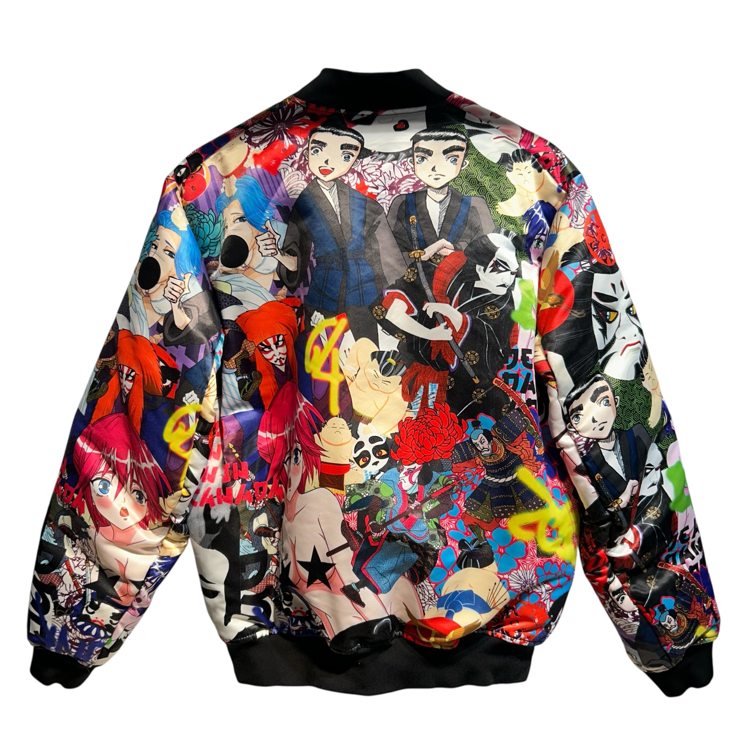 DSQUARED2/Puffer Jkt/48/Nylon/MLT/All Over Print/Manga Bomber view 2
