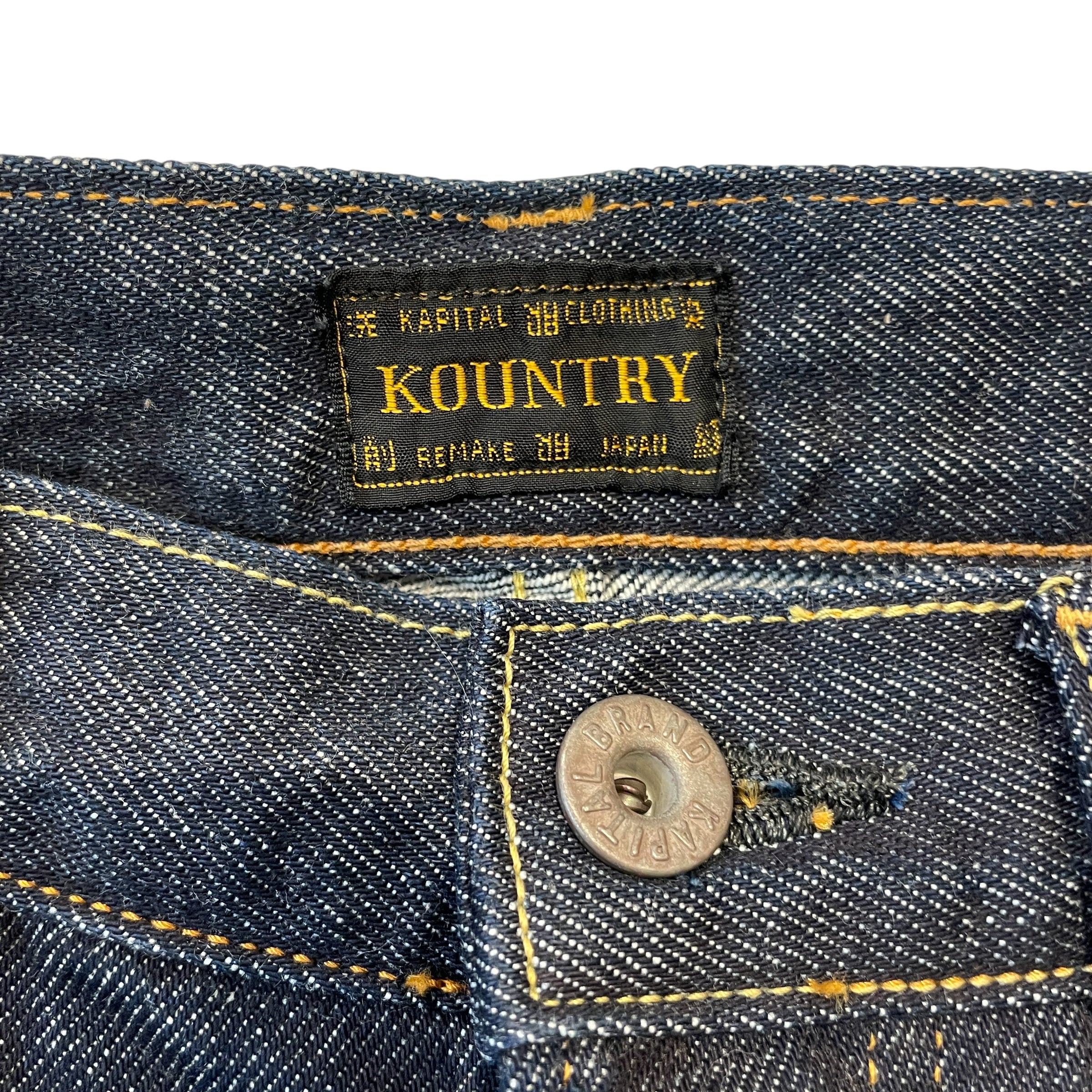 KAPITAL/Slacks/29/Denim/NVY/SKELETON BONES view 3