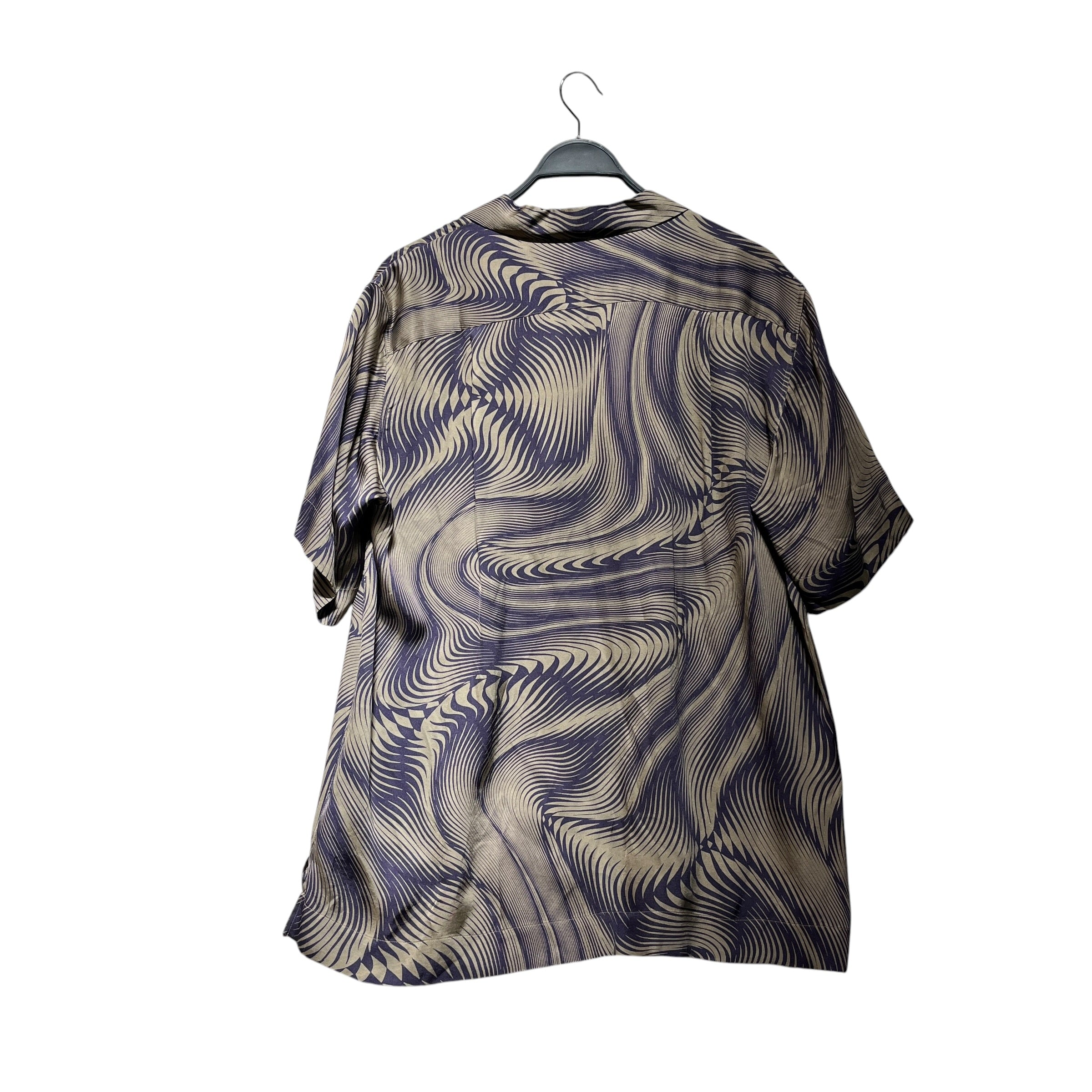 DRIES VAN NOTEN/SS Shirt/50/PPL/All Over Print/CARLTONE HAWK EMBROIDERY view 2