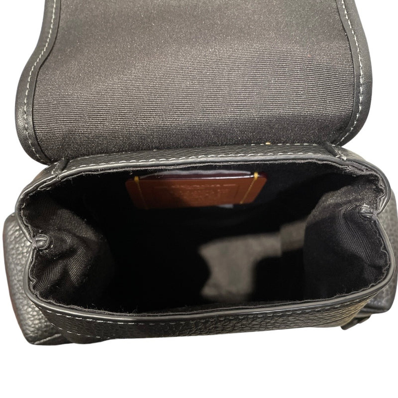 COACH/Cross Body Bag/Leather/BLK/