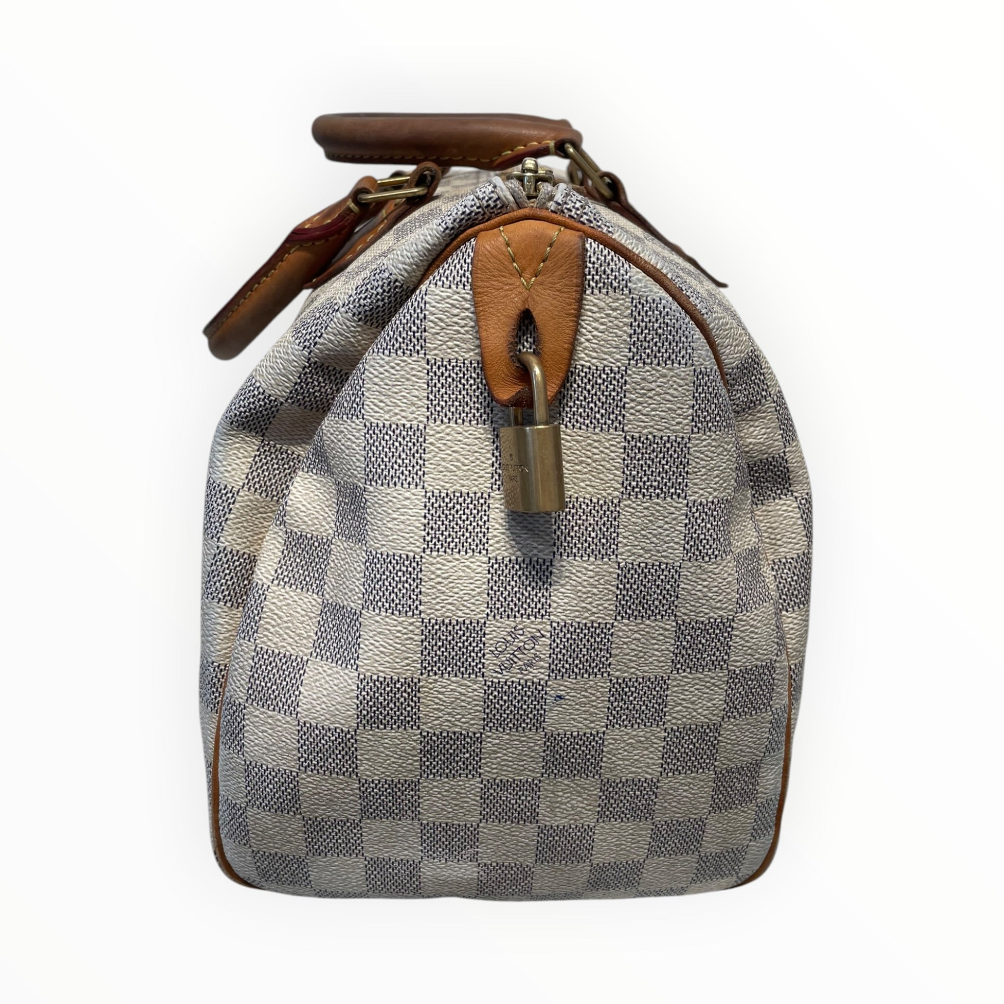 LOUIS VUITTON/Clutch Bag/Monogram/Leather/WHT/speedy 25 view 4