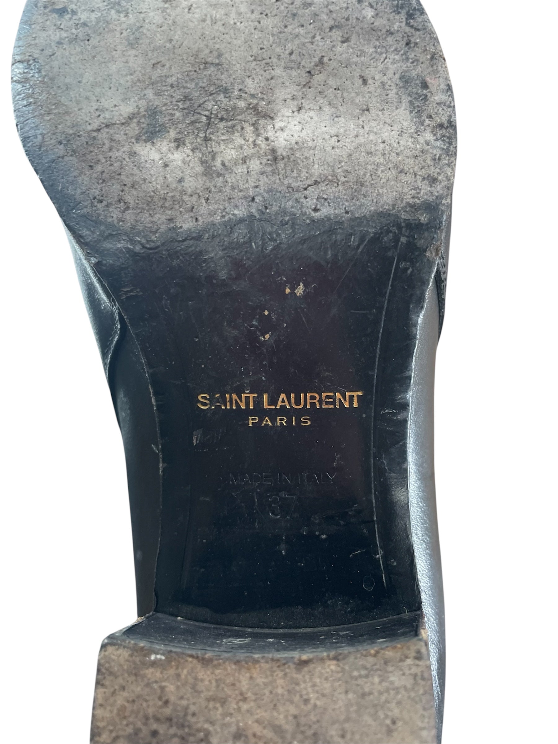SAINT LAURENT/Boots/EU 37/Leather/BLK/MULTI STAP BOOT view 4