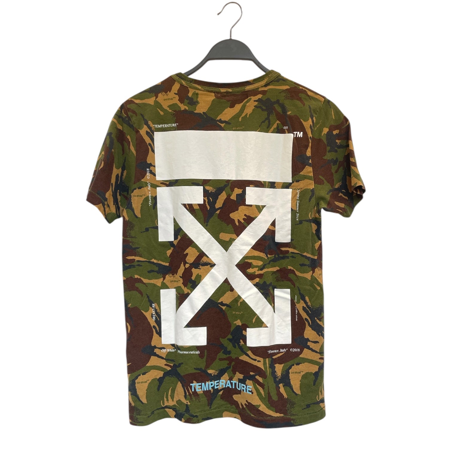 OFF-WHITE/T-Shirt/XS/Cotton/GRN/Camouflage/BRW/GRN/BLACK CAMO view 2
