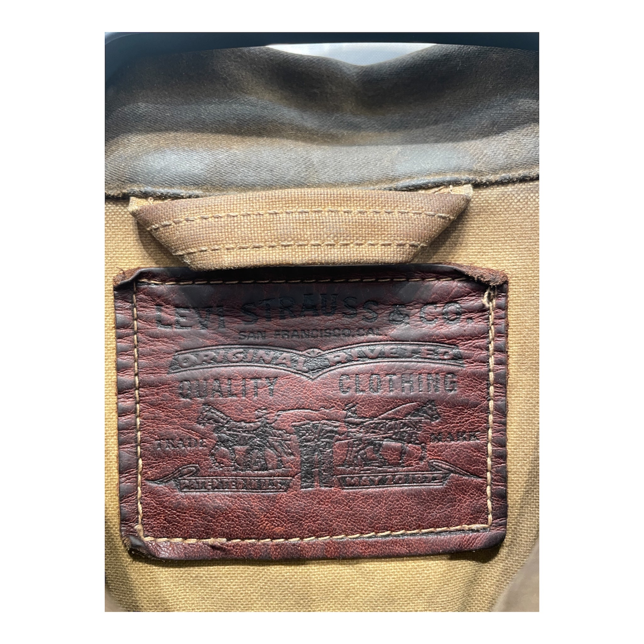 Levi's Vintage Clothing/Leather Jkt/M/Leather/BRW/TRUCKER JACKET view 3