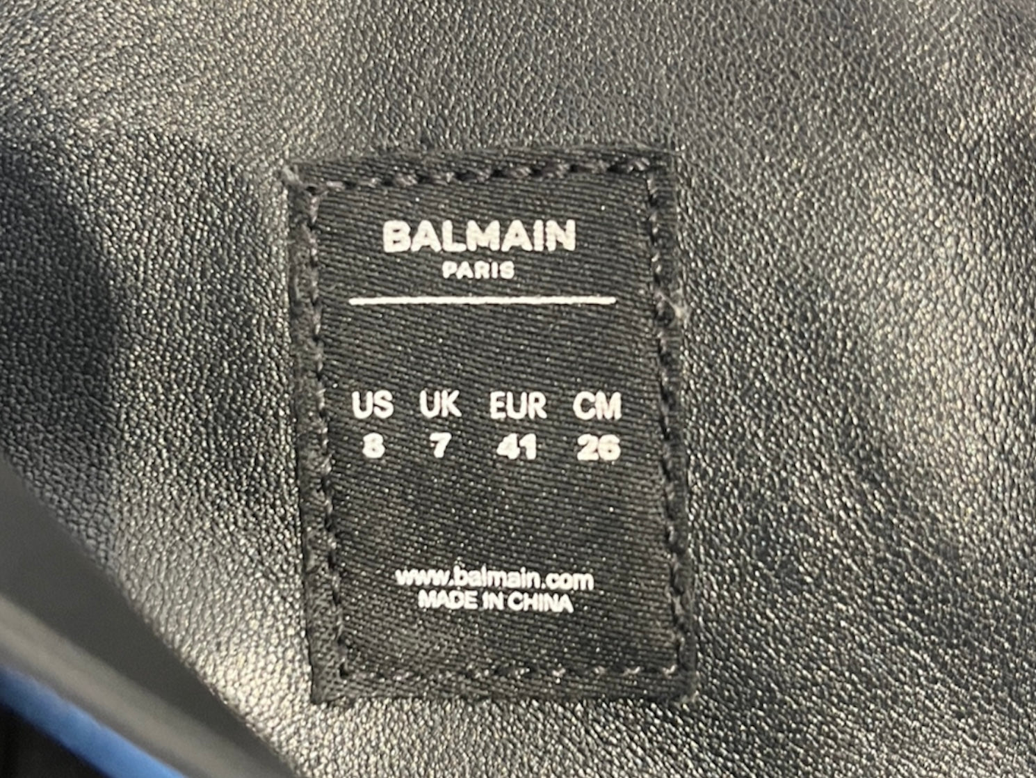 BALMAIN/Hi-Sneakers/US 8/Animal Pattern/Leather/BLK/U-Tip/DOUBLE ZIP/CHUNKY view 4