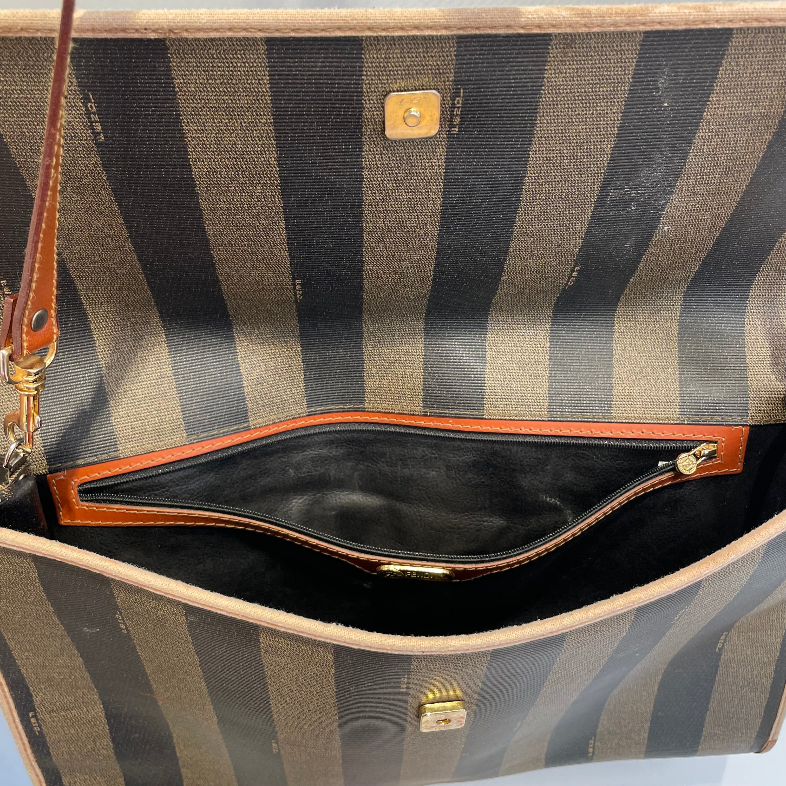 FENDI/Cross Body Bag/Stripe/GRY/PEQUIN VTG CROSSBODY view 8