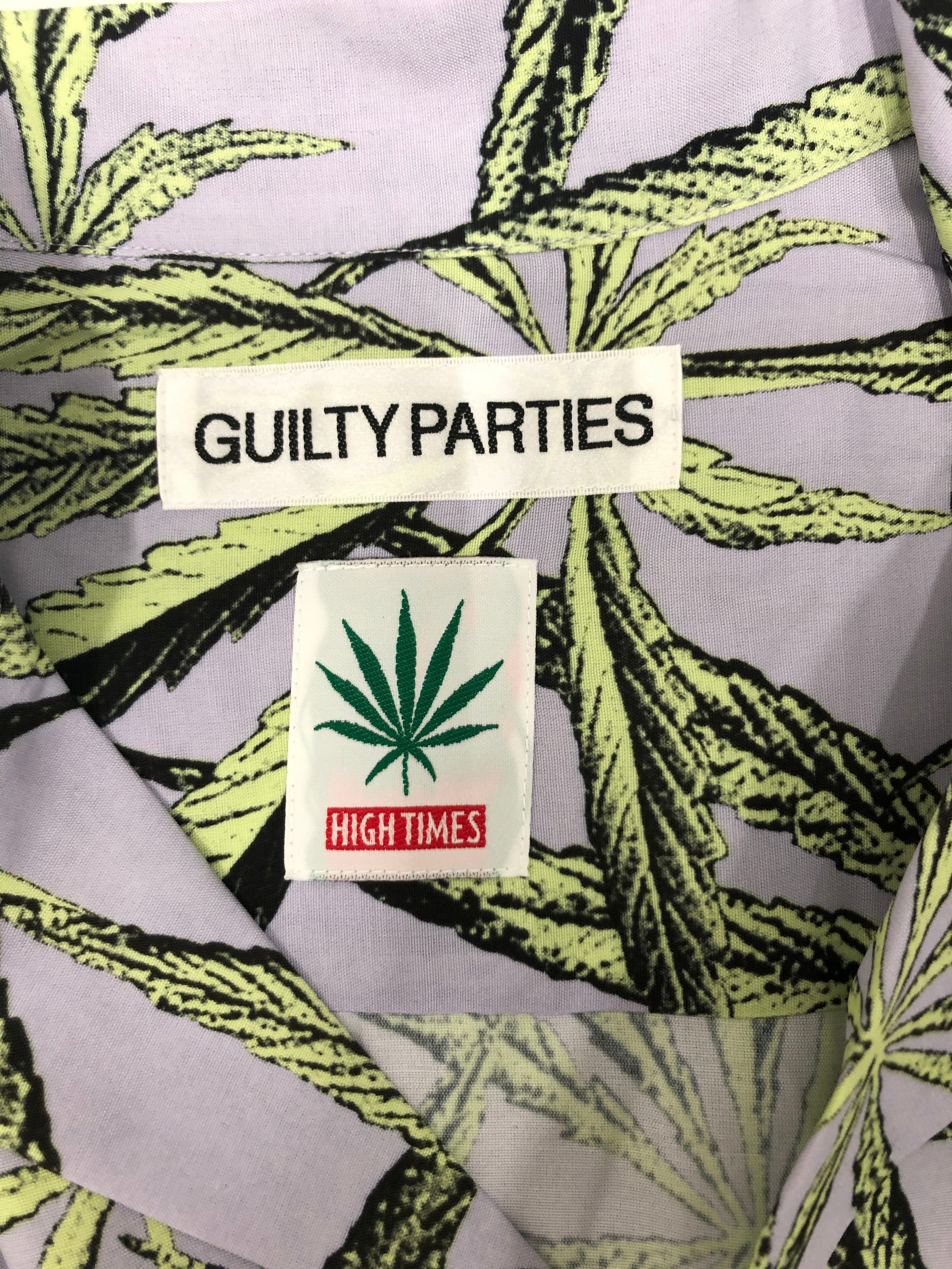 WACKO MARIA/Hawaiian Shirt/XL/Rayon/PPL/Floral Pattern/High Times w/ Leaf Print view 3