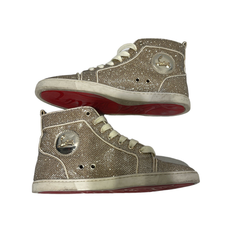 Christian Louboutin/Hi-Sneakers/EU 38.5/Glitter/GLD/bip bip glitter