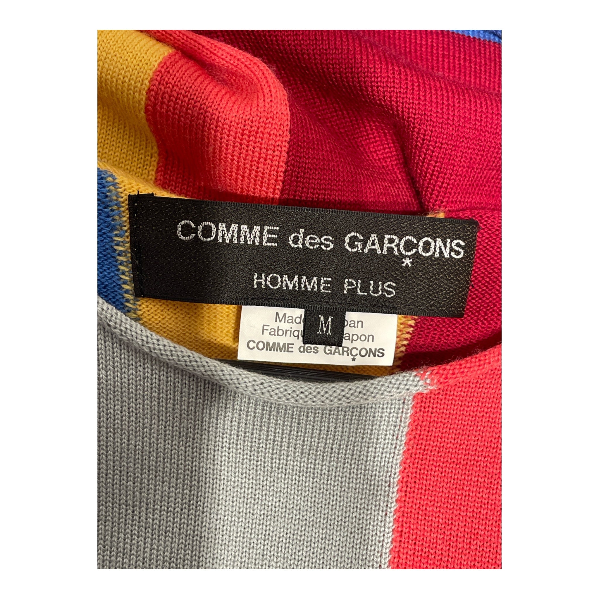 COMME des GARCONS HOMME PLUS/Knitted Vest/M/All Over Print/Wool/MLT/Geometric Oversized Vest view 3