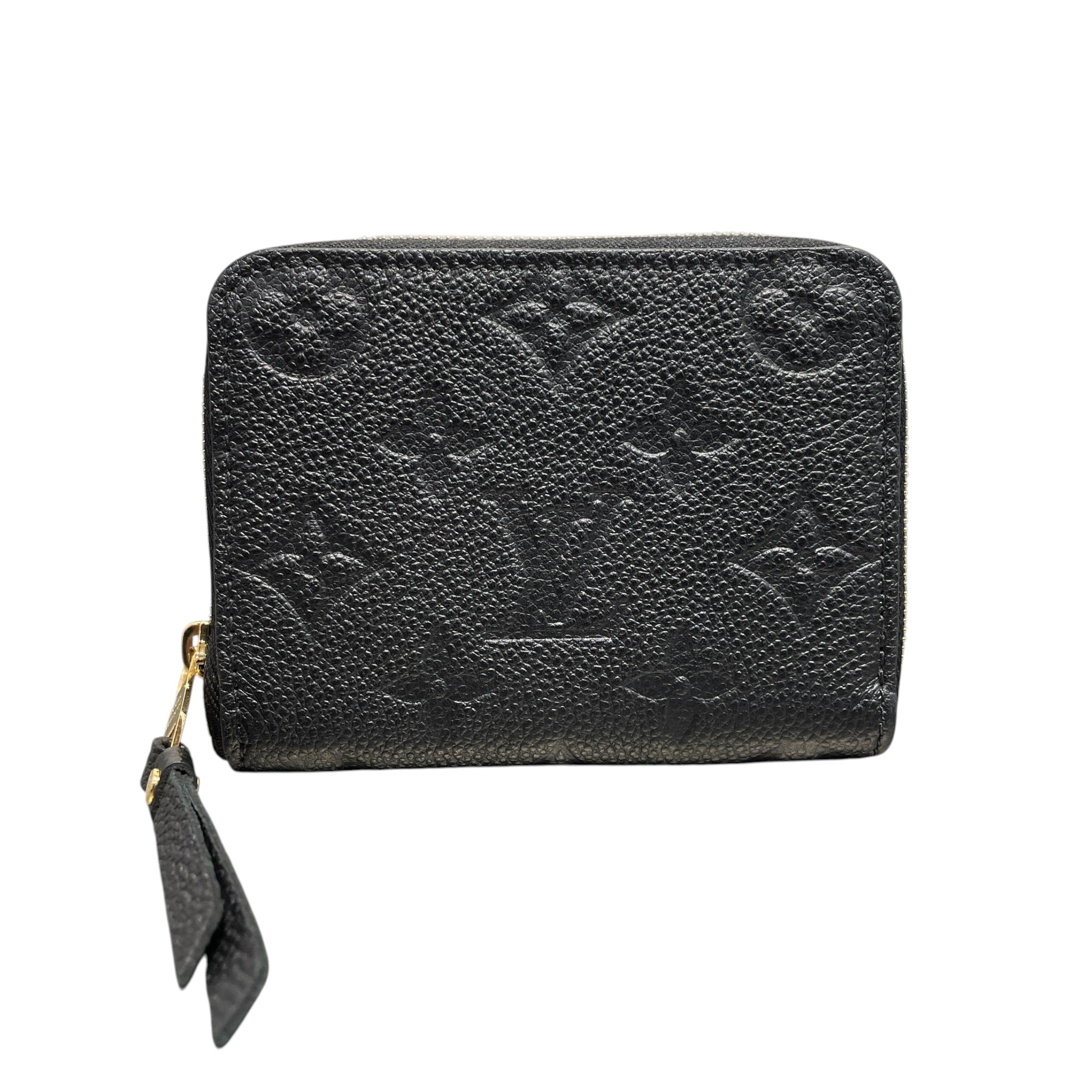 LOUIS VUITTON/Coin Wallet/Leather/BLK/Black 2016 Zippy Coin Wallet view 1