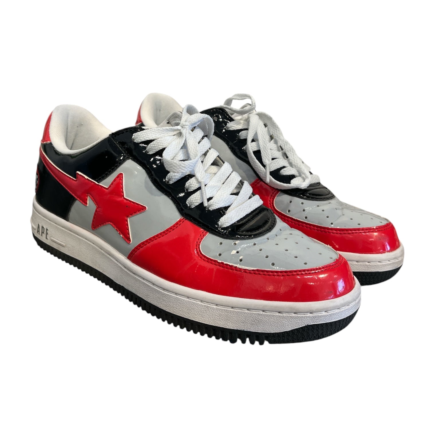 BAPE STA!/Low-Sneakers/US 9.5/RED/baby milo view 1