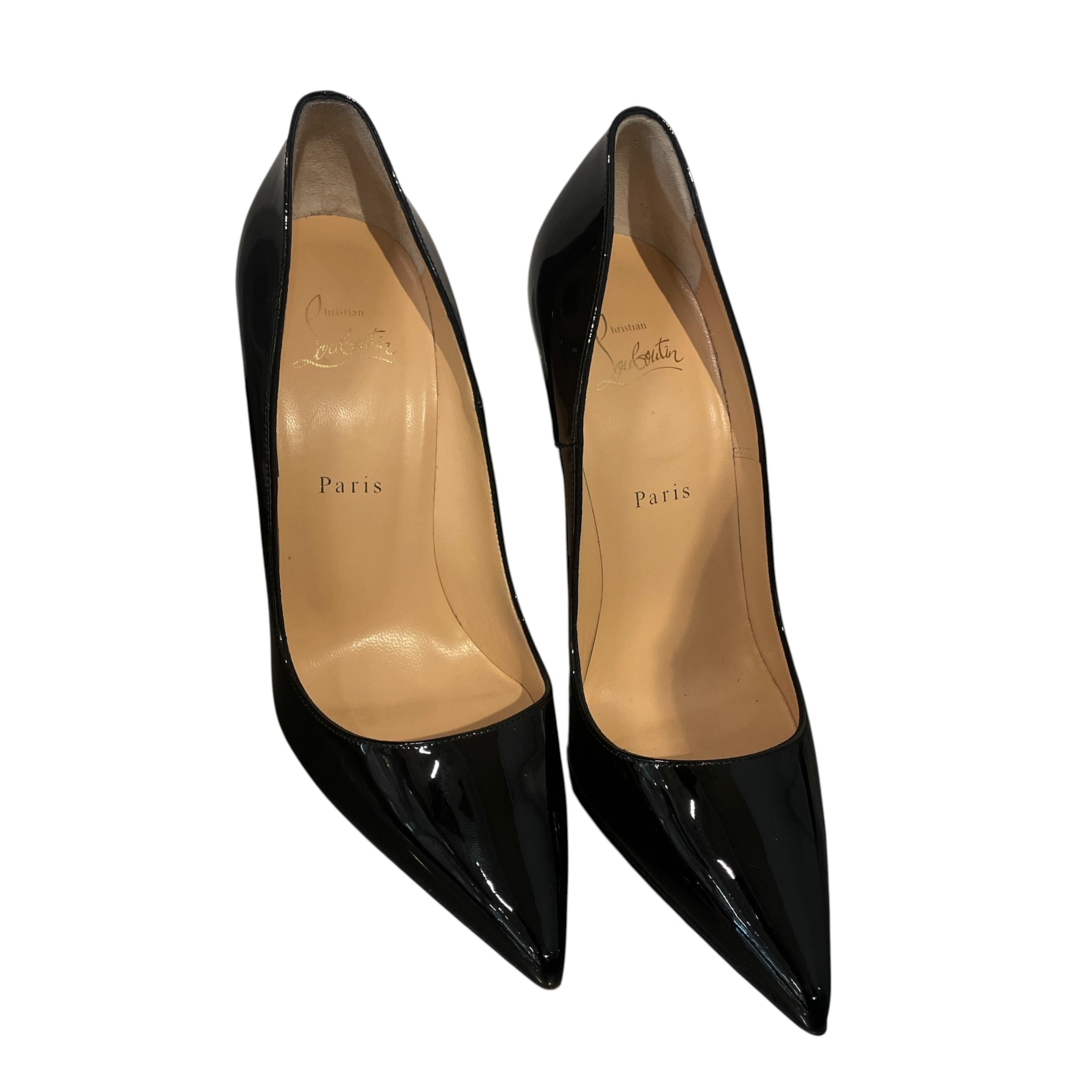 Christian Louboutin/Heels/US 9.5/Leather/BLK/Pointed-Toe/patent so kate view 3