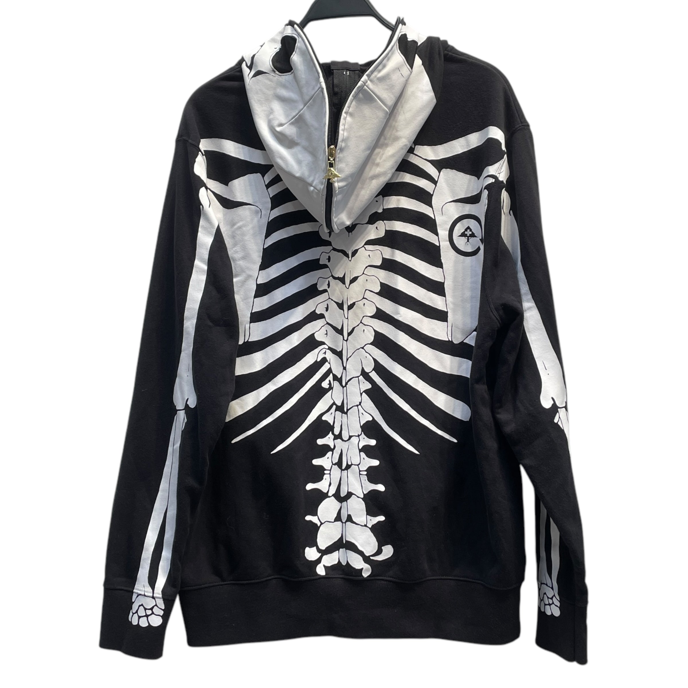 LRG/Zip Up Hoodie/L/All Over Print/Cotton/BLK/LRG SKELETON HOODIE ZIP BLK view 2