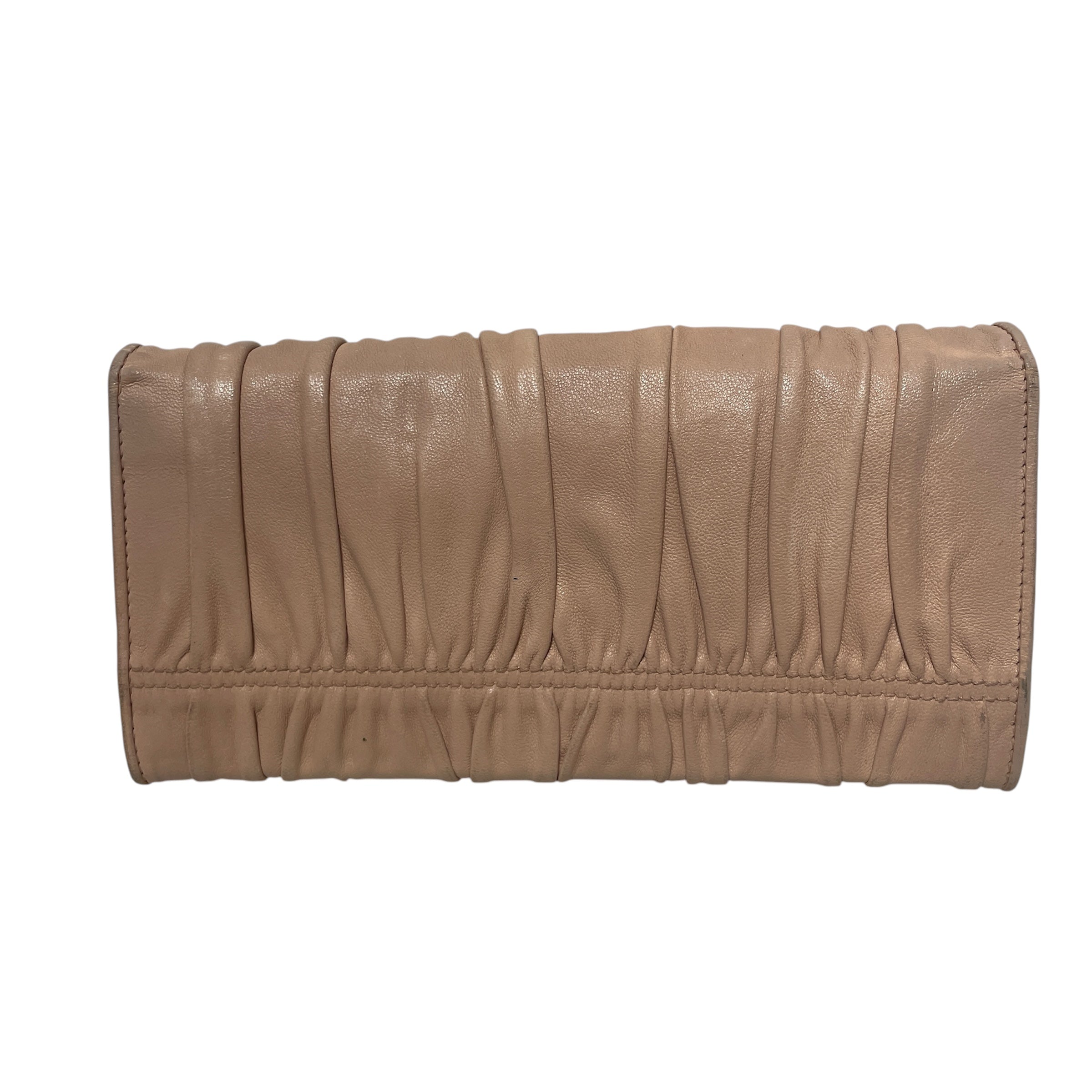 PRADA/Bifold Wallet/Leather/PNK/Prada Bifold Wallet view 2