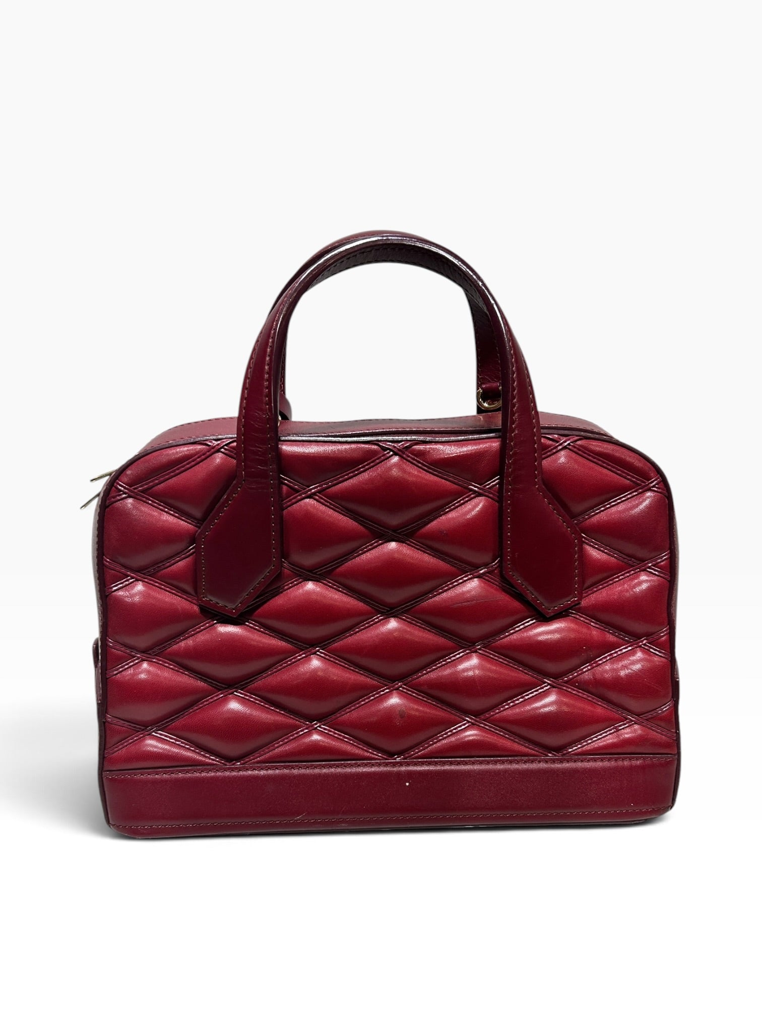 LOUIS VUITTON/Hand Bag/Leather/BRD/DIAMOND QUILTED view 2