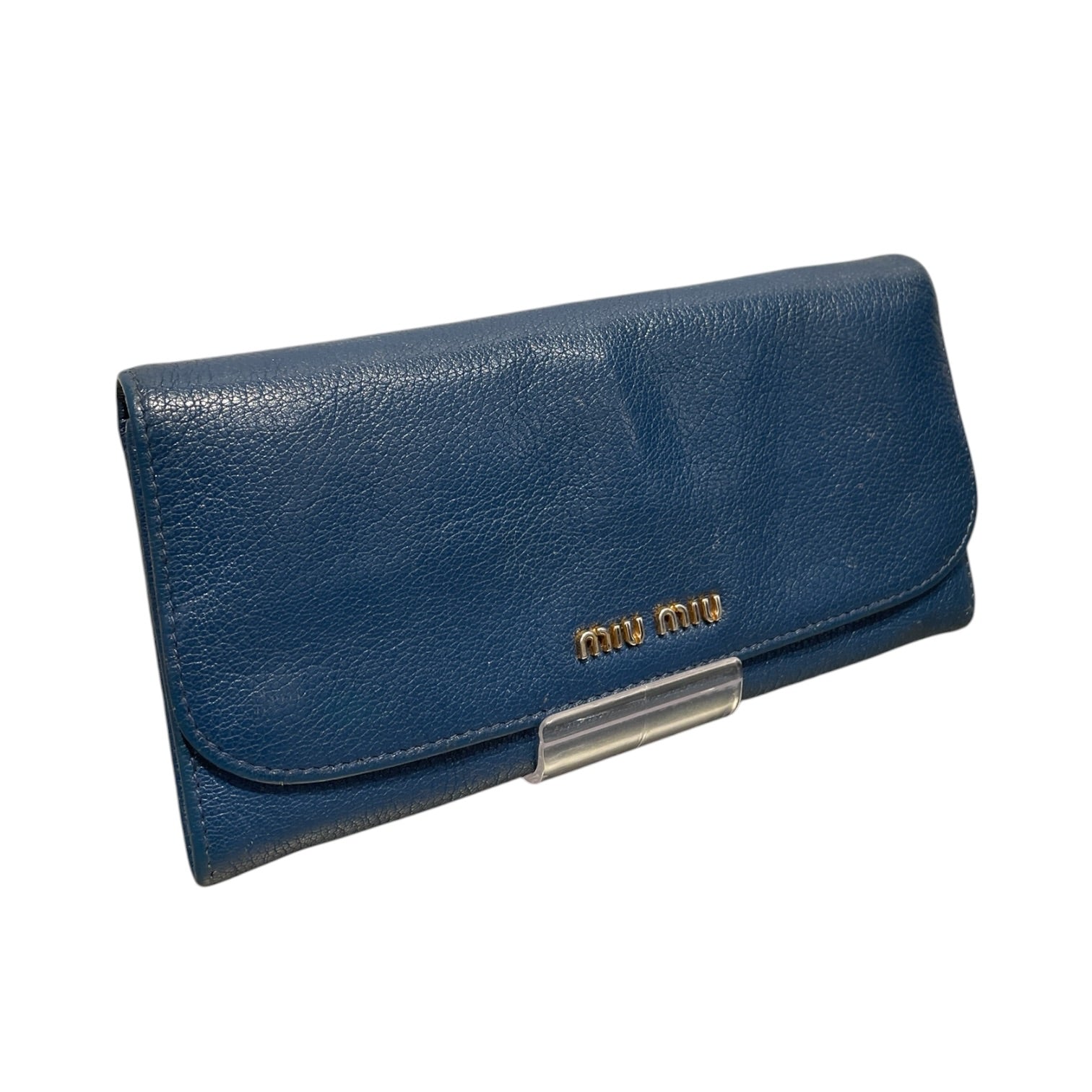 MIU MIU/Long Wallet/Leather/NVY/L's/ view 1
