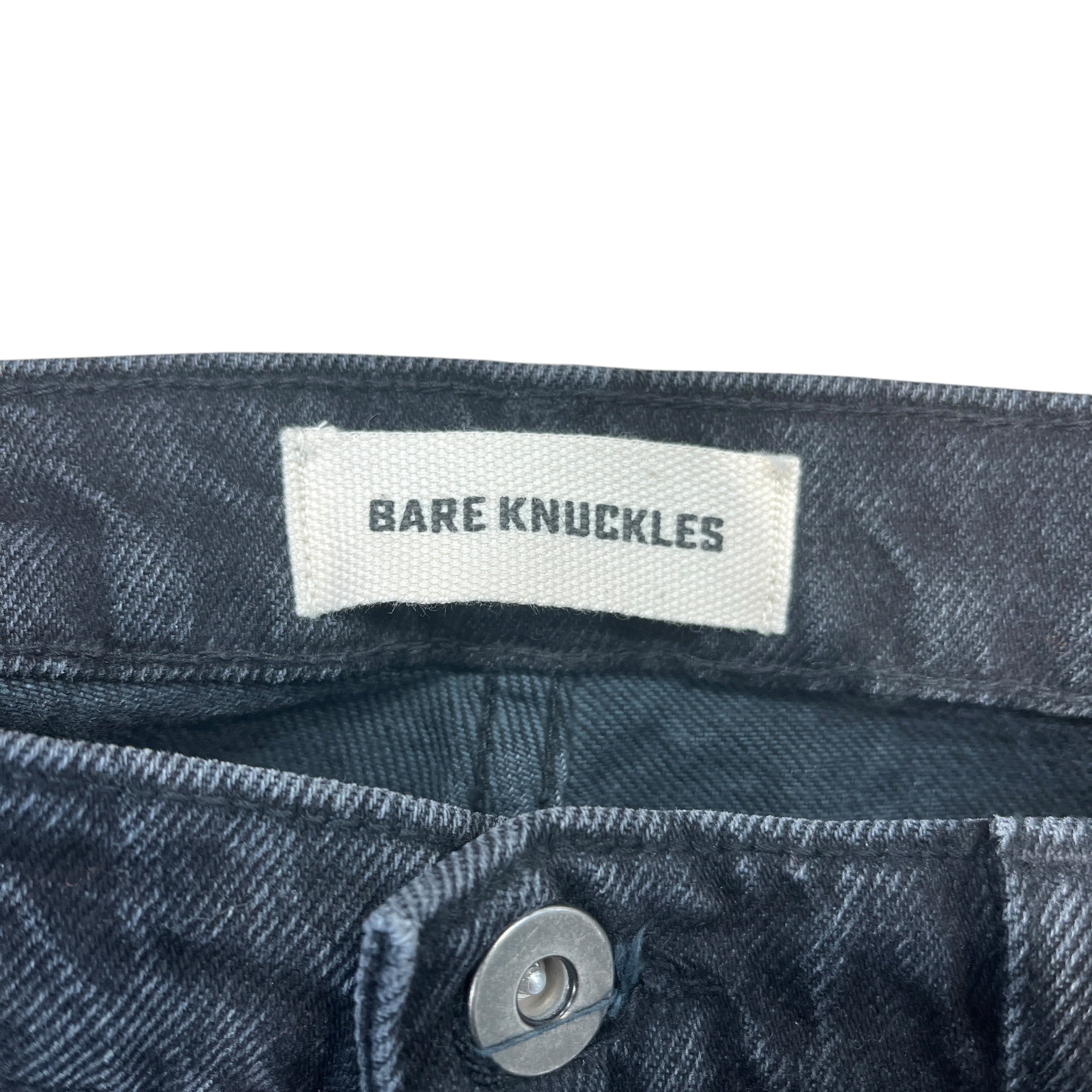 BARE KNUCKLES/Pants/34/Denim/BLK/BLACK HIGHWAISTED PANTS view 3