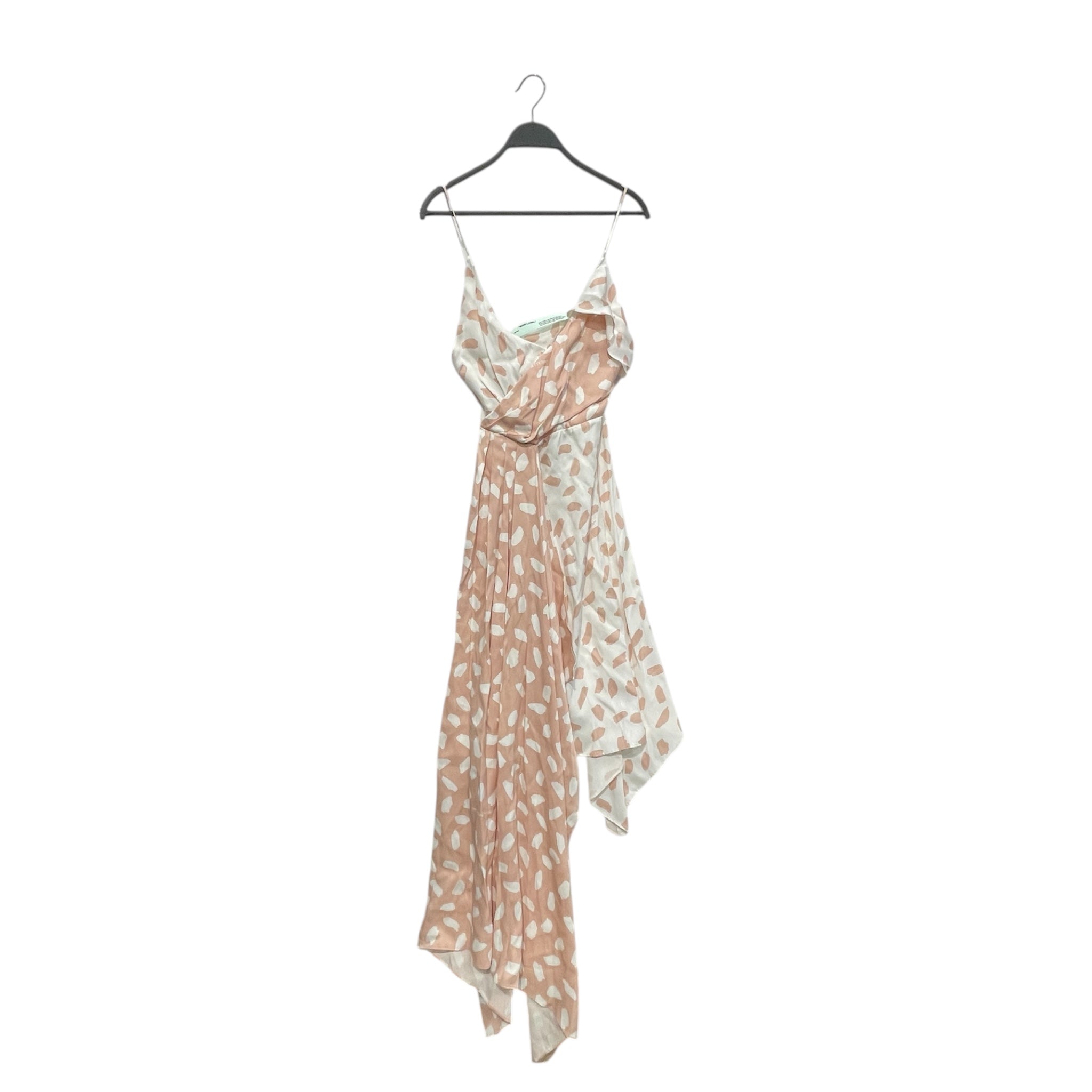 OFF-WHITE/SL Dress/XS/All Over Print/Polyester/BEG/BEG/WHT POLKA DOT "PATTERN" view 1