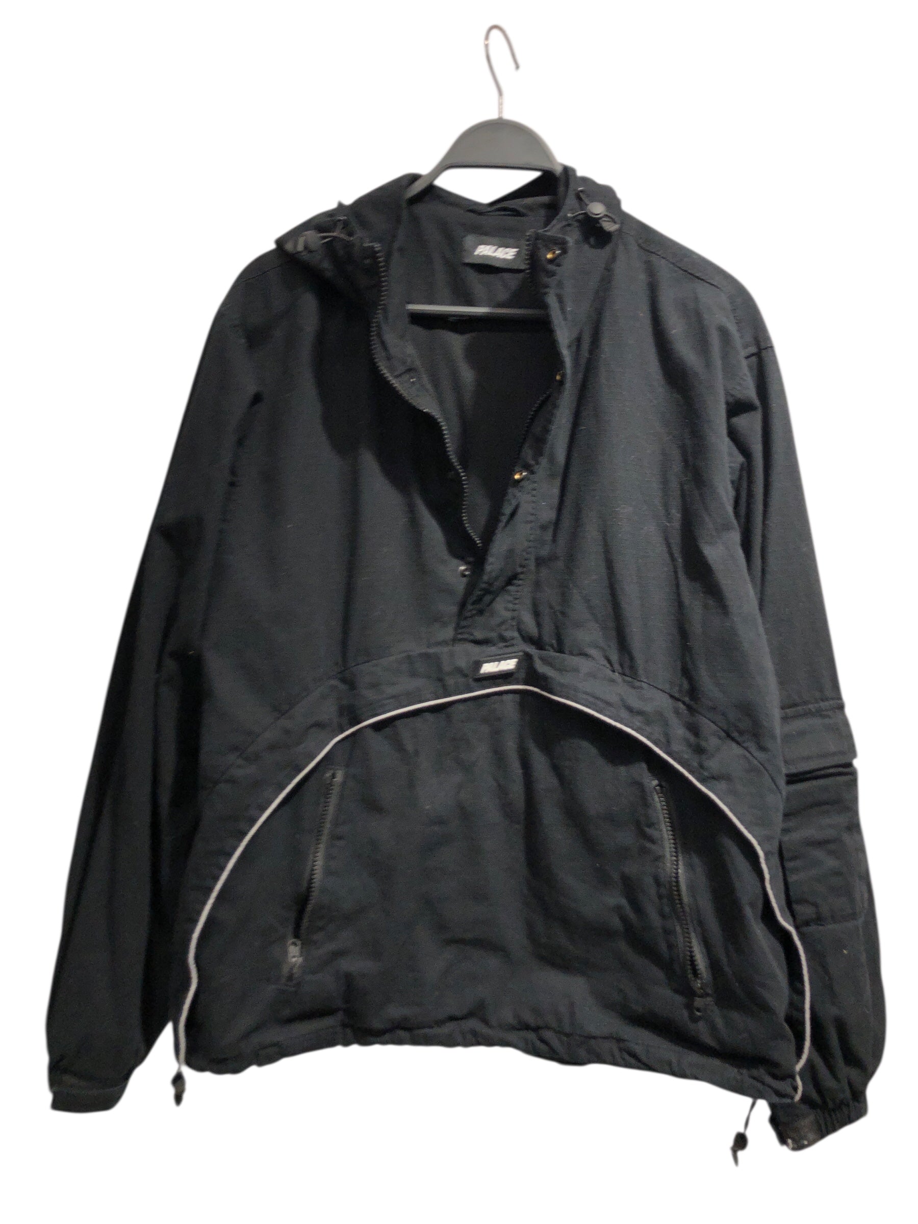 PALACE/Jacket/L/Cotton/BLK/defender half zip jacket view 1