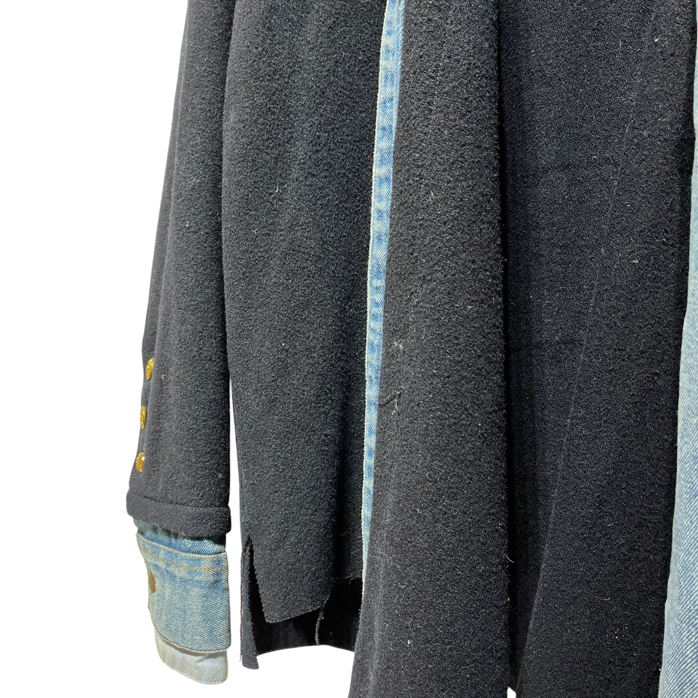 GREG LAUREN/Coat/4/Wool/NVY/Navy Prep Kimono view 5